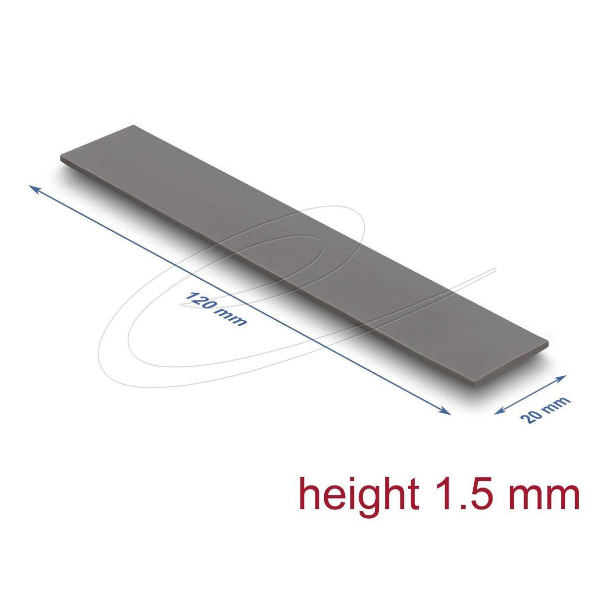 18469 - Delock Wärmeleitpad 120 x 20 x 1,5 mm für M.2 Module 3,2 WmK - Low Oil Bleeding