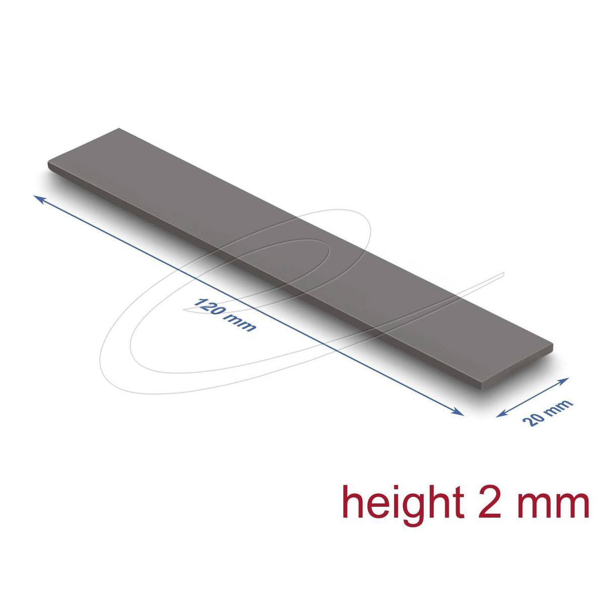 18470 - Delock Wärmeleitpad 120 x 20 x 2 mm für M.2 Module 3,2 WmK - Low Oil Bleeding