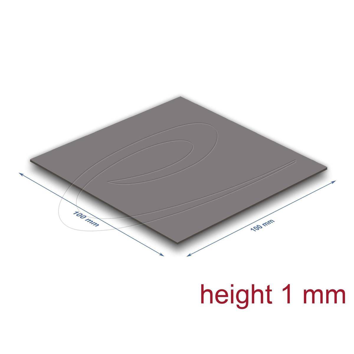 Delock Wärmeleitpad 100 x 100 x 1 mm für M.2 Module 3,2 WmK - Low Oil Bleeding