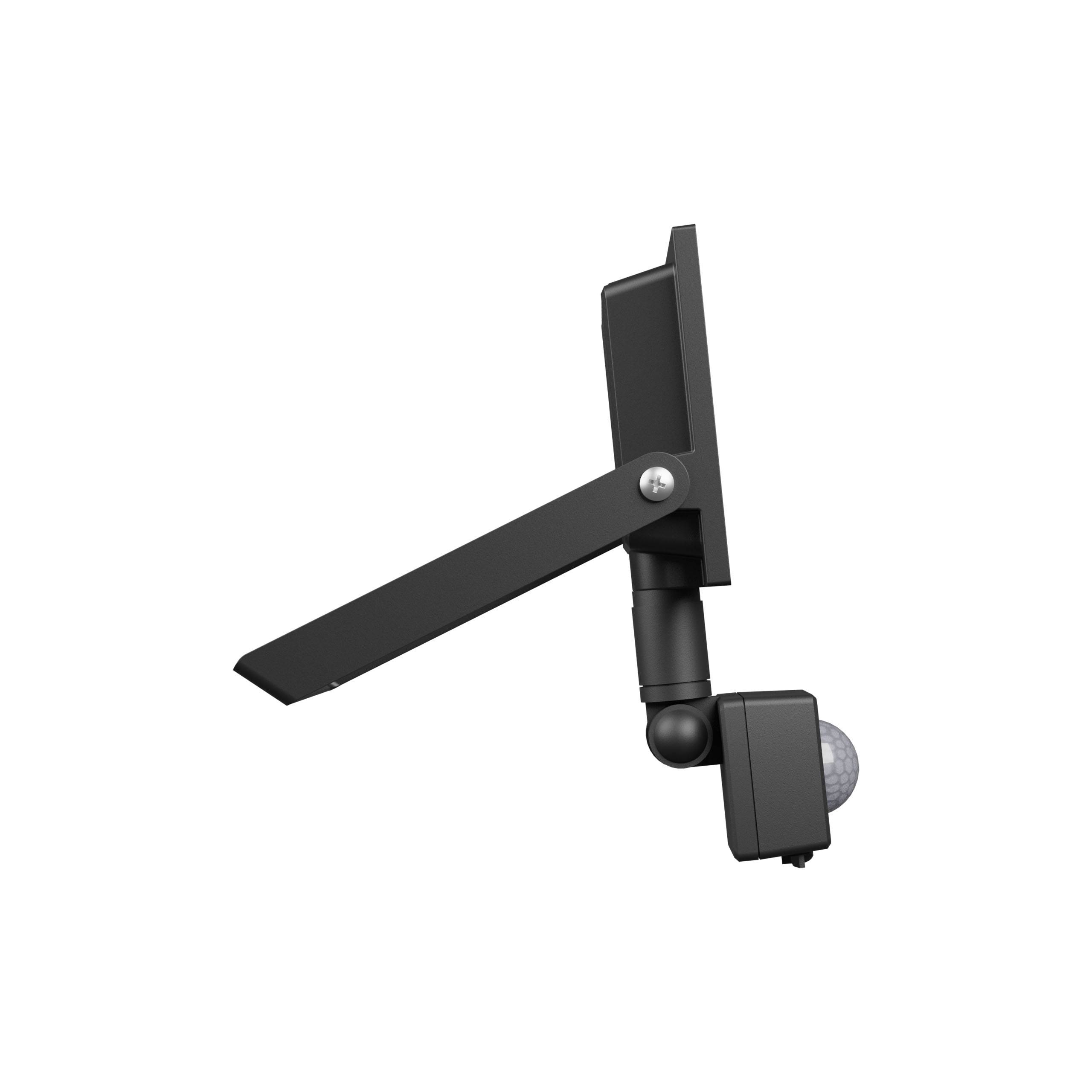 Spectrum LED NOCTIS LUX 4 Fluter 20W Strahler 1650lm schwarz 100° IP44 Kaltweiß 6000K mit Bewegungssensor