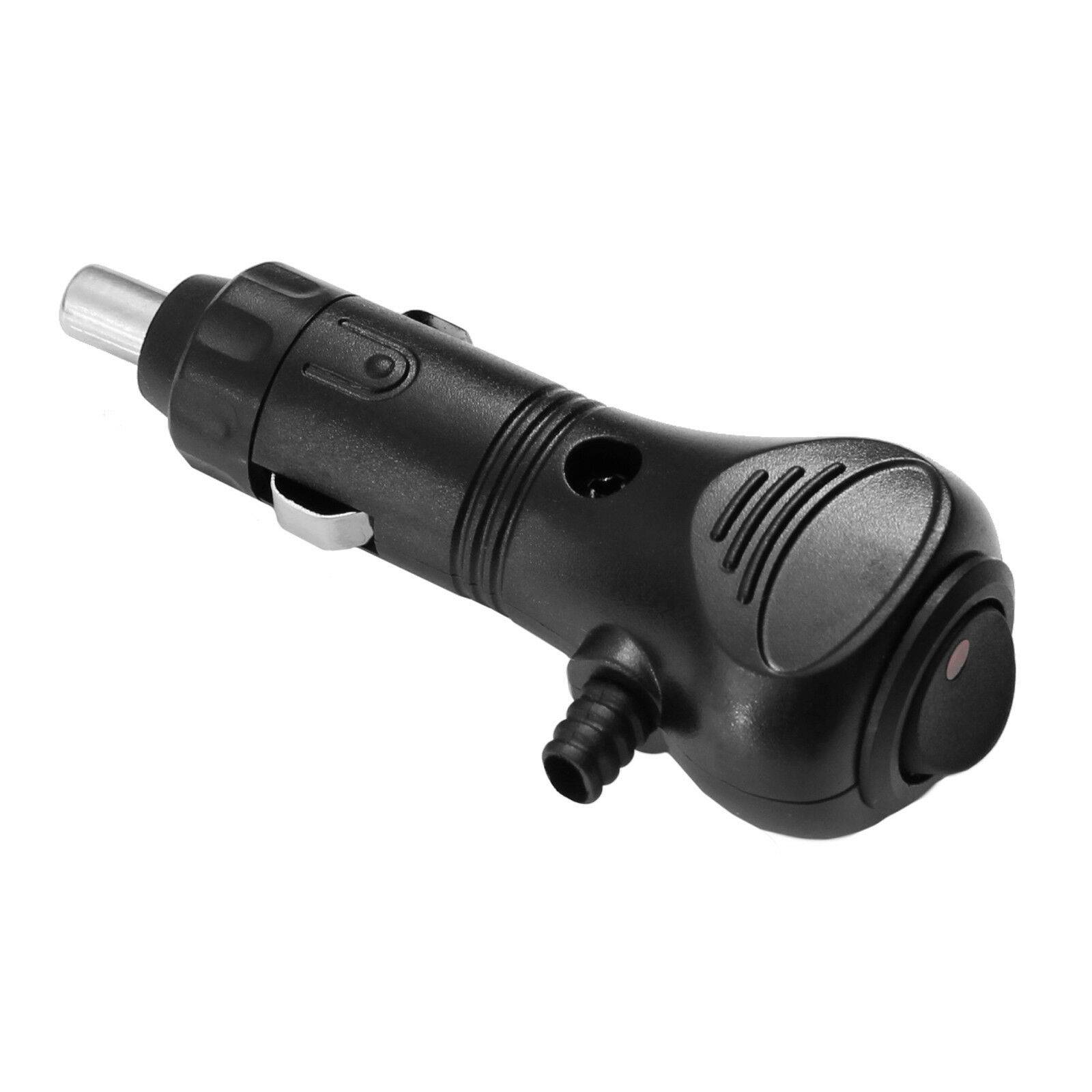 Zigarettenanzünder Stecker 12V 10A KFZ Auto Motorrad mit LED und Schalter