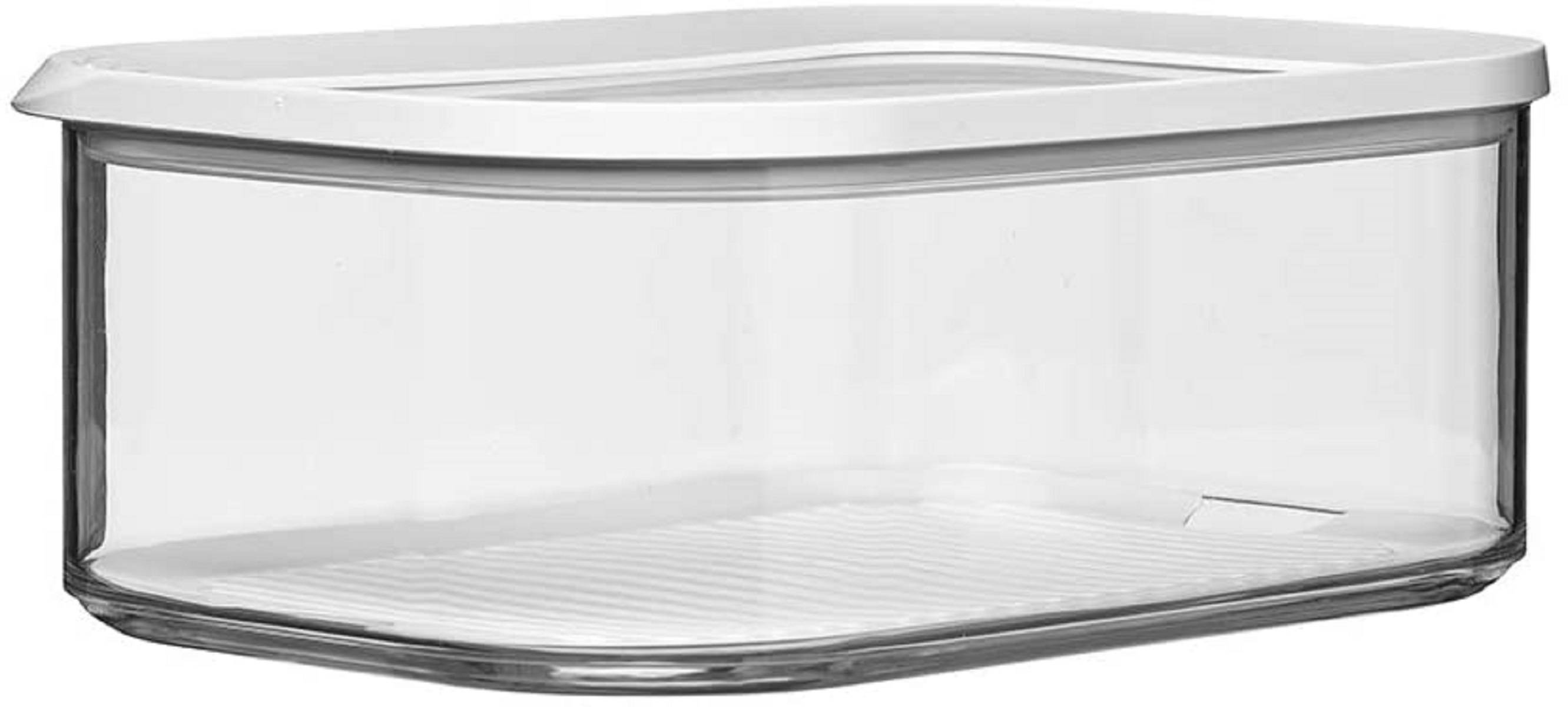 Mepal | Modula Kühlschrankdose Käse 2000 ml | Plastik weiß | transparentes Fenster für schnelle Inhaltsübersicht | ideal zur Lagerung von Käse |