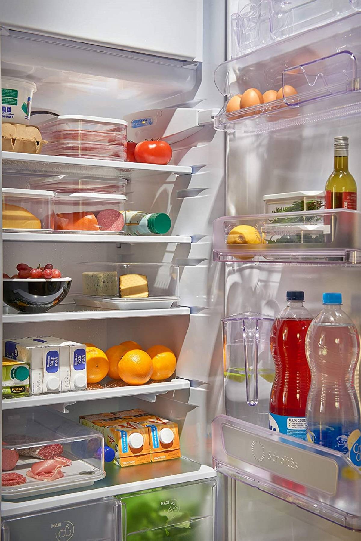 Mepal | Modula Kühlschrankdose Käse 2000 ml | Plastik weiß | transparentes Fenster für schnelle Inhaltsübersicht | ideal zur Lagerung von Käse |