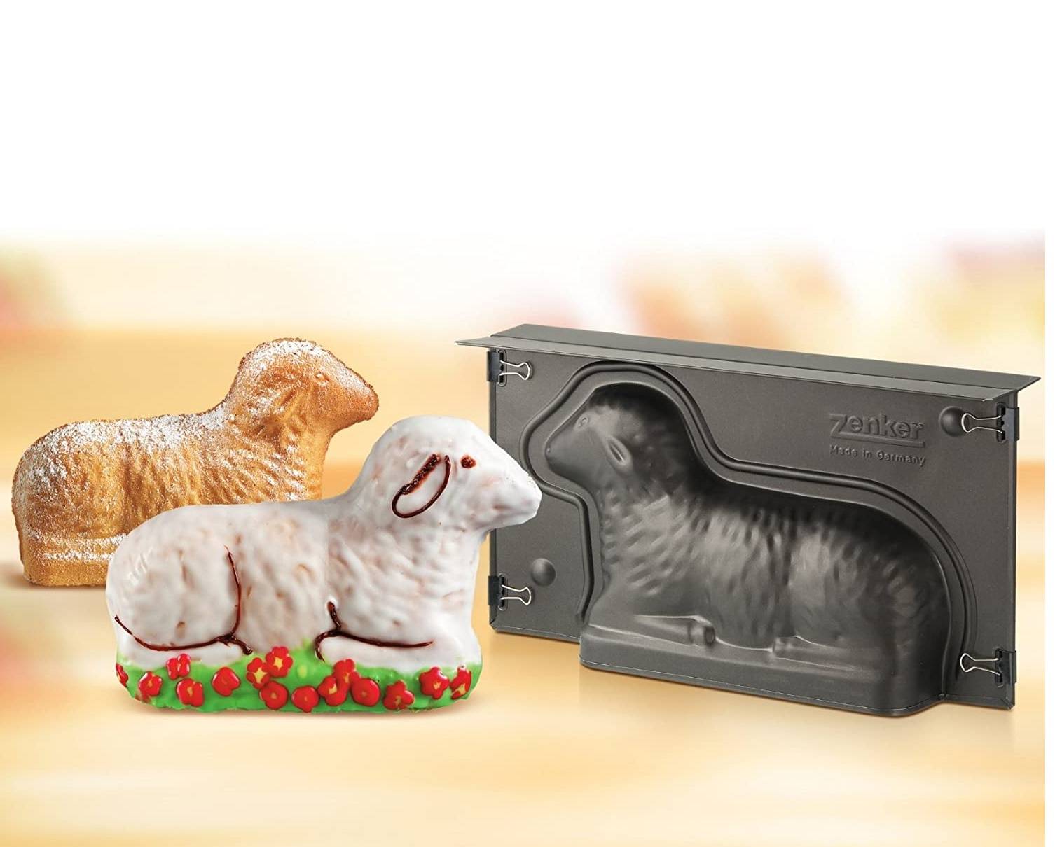 Zenker | Vollbackform Lamm | antihaftbeschichtet | einfache Reinigung | gleichmäßige Bräunung | formstabil und langlebig | perfekt für festliche