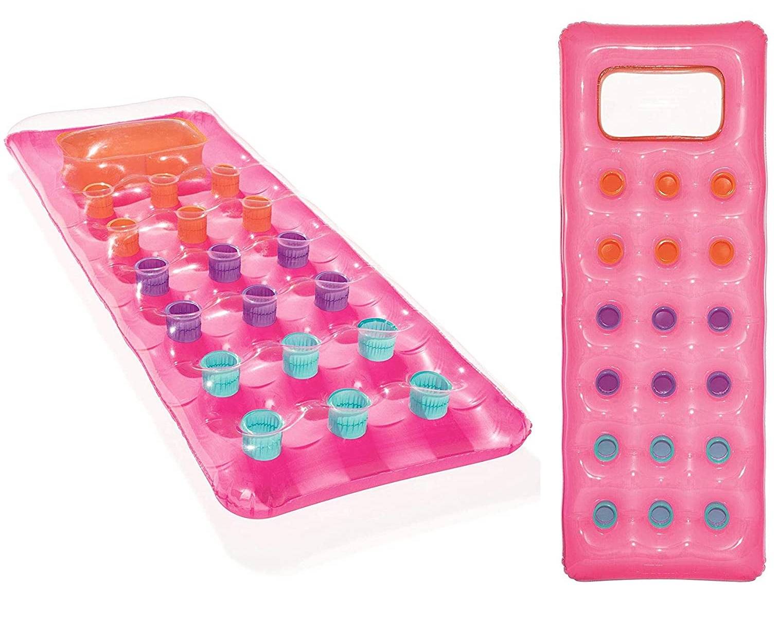 Bestway 43040 Solar Luftmatratze mit Sichtfenster (188 x 71 cm / 2er Pack, Pink)