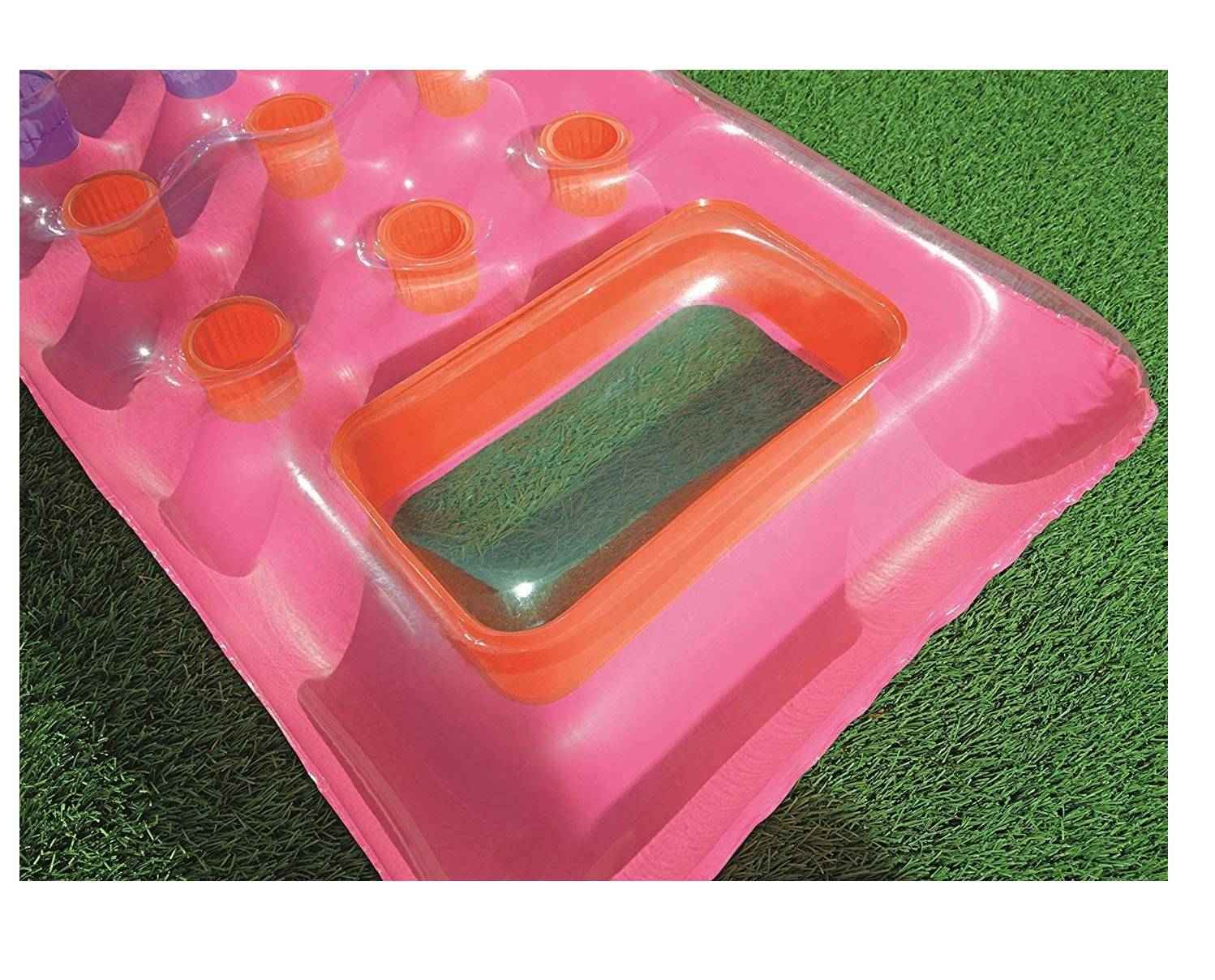 Bestway 43040 Solar Luftmatratze mit Sichtfenster (188 x 71 cm / 2er Pack, Pink)