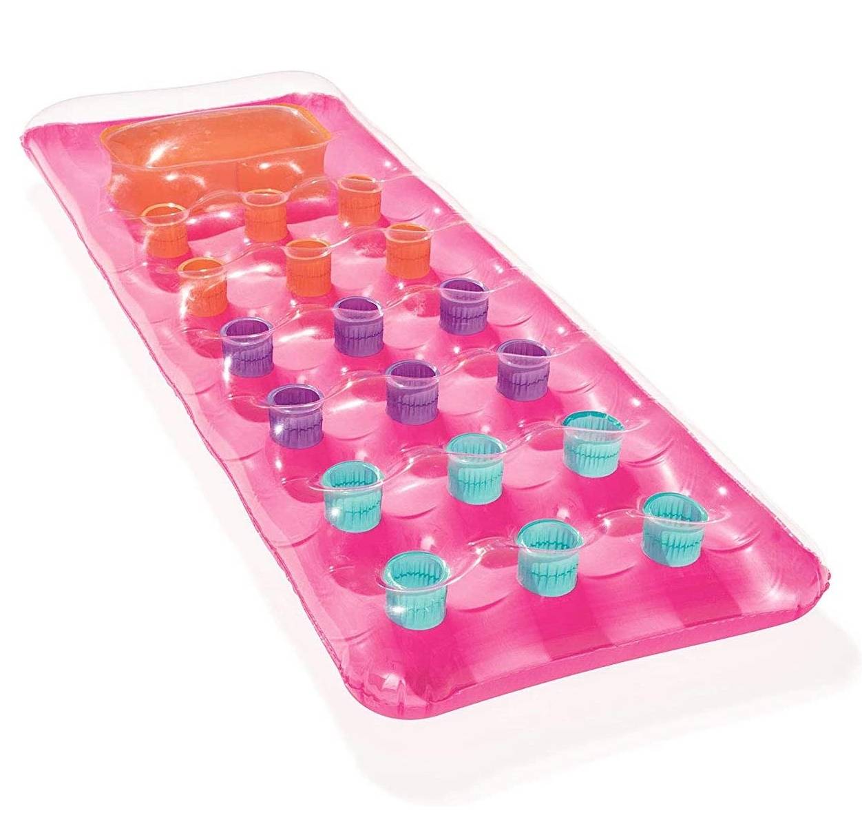 Bestway 43040 Solar Luftmatratze mit Sichtfenster (188 x 71 cm / 2er Pack, Pink)