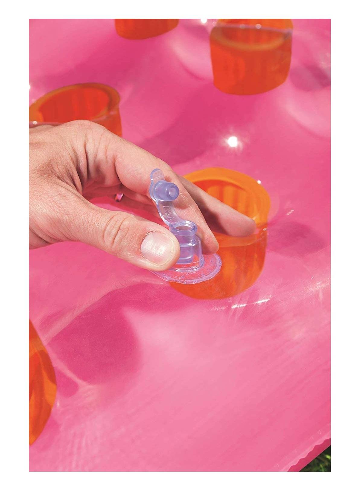 Bestway 43040 Solar Luftmatratze mit Sichtfenster (188 x 71 cm / 2er Pack, Pink)