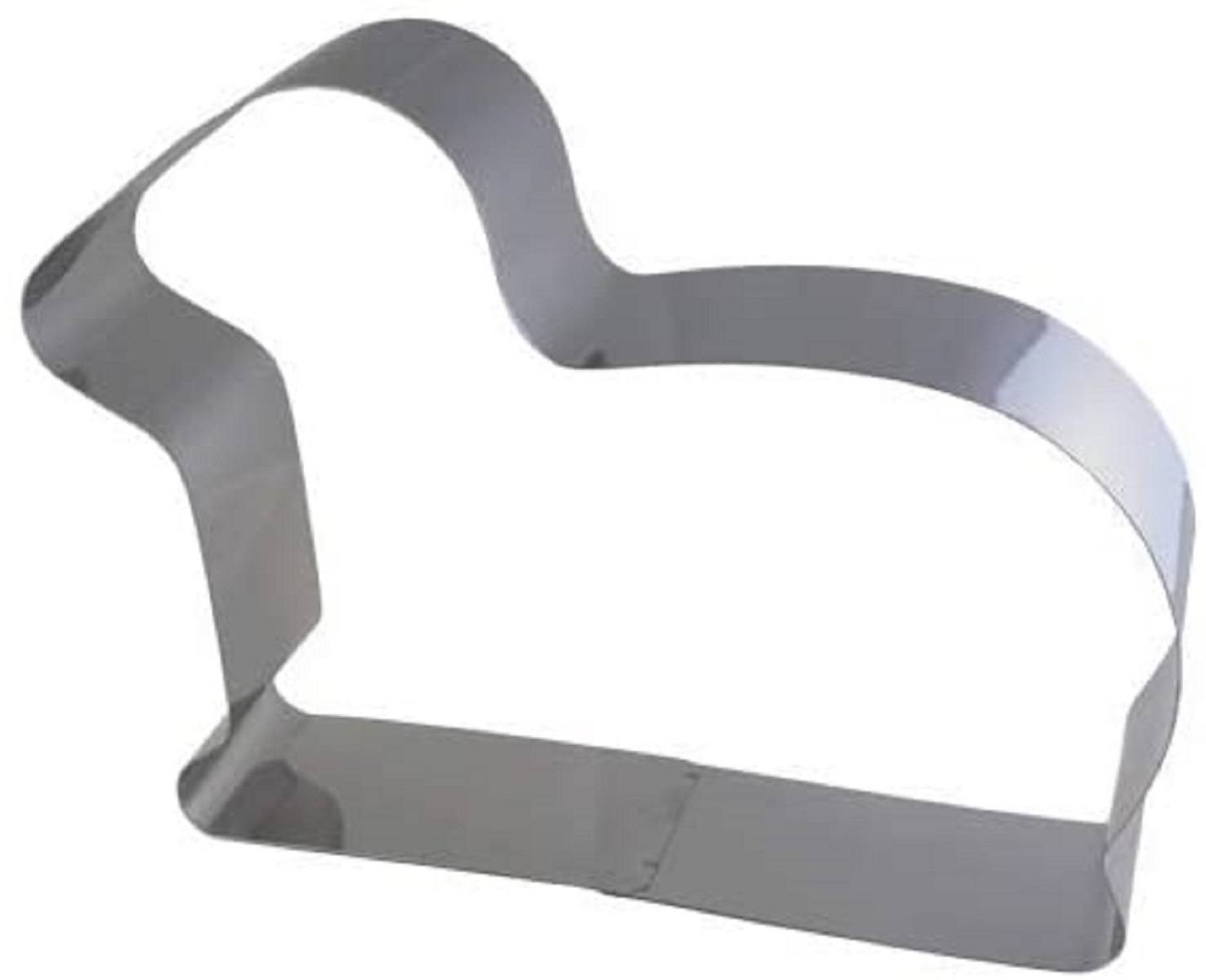 Lares | Backform/Backrahmen/Tortenring | Edelstahl | Motiv: Lamm | Ø 27cm, Höhe 6cm | Made in Germany