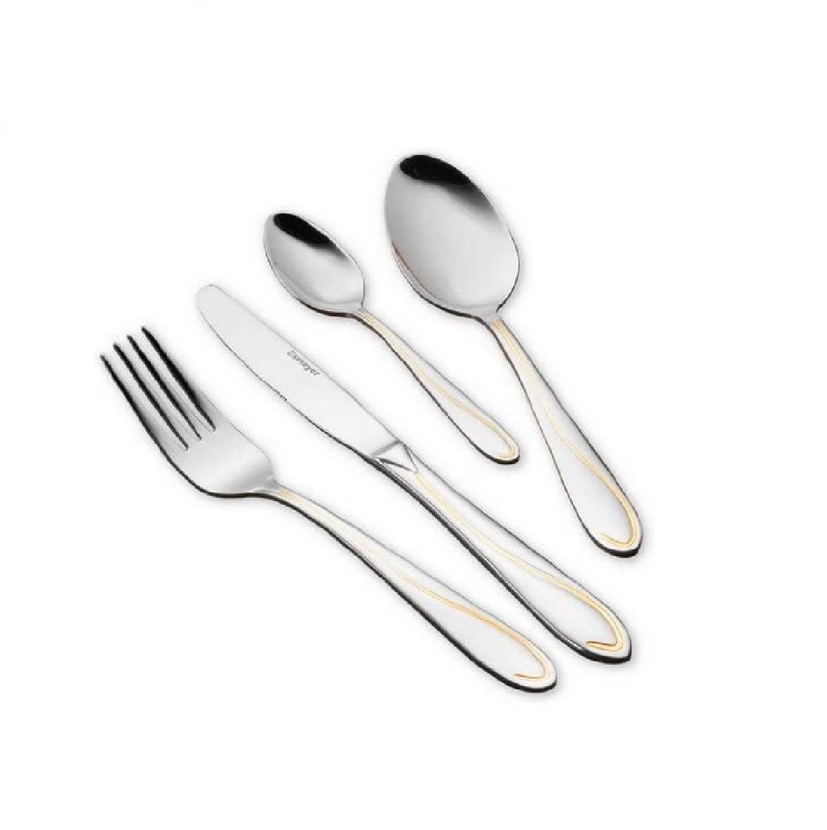 Esmeyer 214-080 Besteck Juliet, dekorvergoldet, 24-teilig