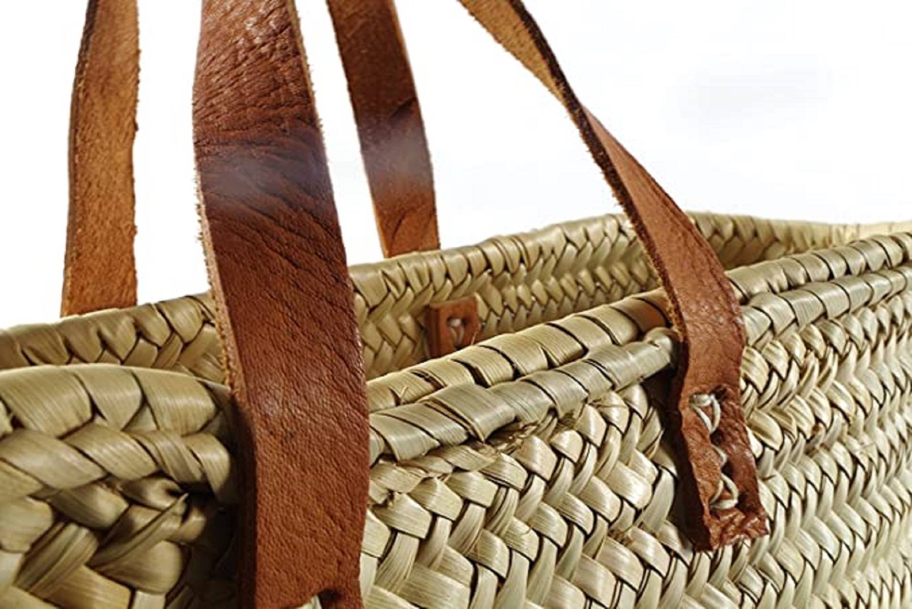 NEUSTANLO® Einkaufstasche Strandtasche Badetasche Palmtasche (Klein Kurze Henkel)