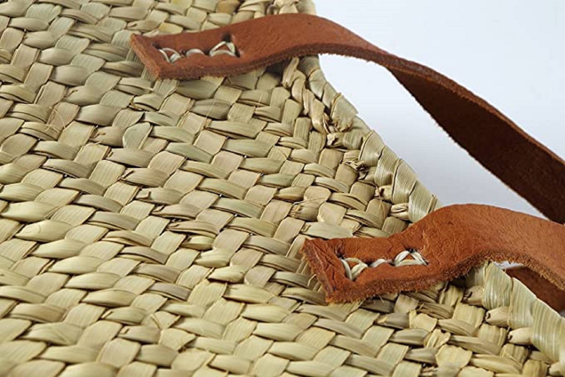 NEUSTANLO® Einkaufstasche Strandtasche Badetasche Palmtasche (Klein Kurze Henkel)