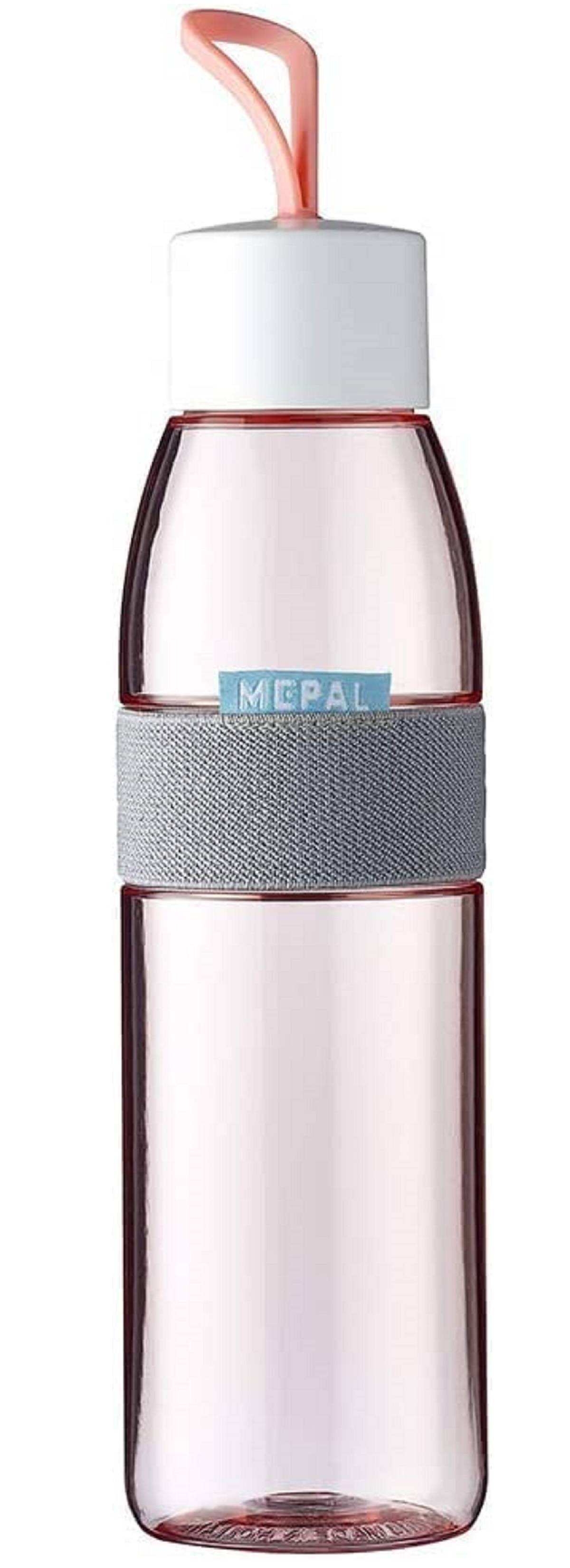 Mepal Wasserflasche Ellipse Nordic Pink – 500 ml Inhalt – auch für kohlensäurehaltige Getränke – bruchfestes Material - auslaufsicher - Spül