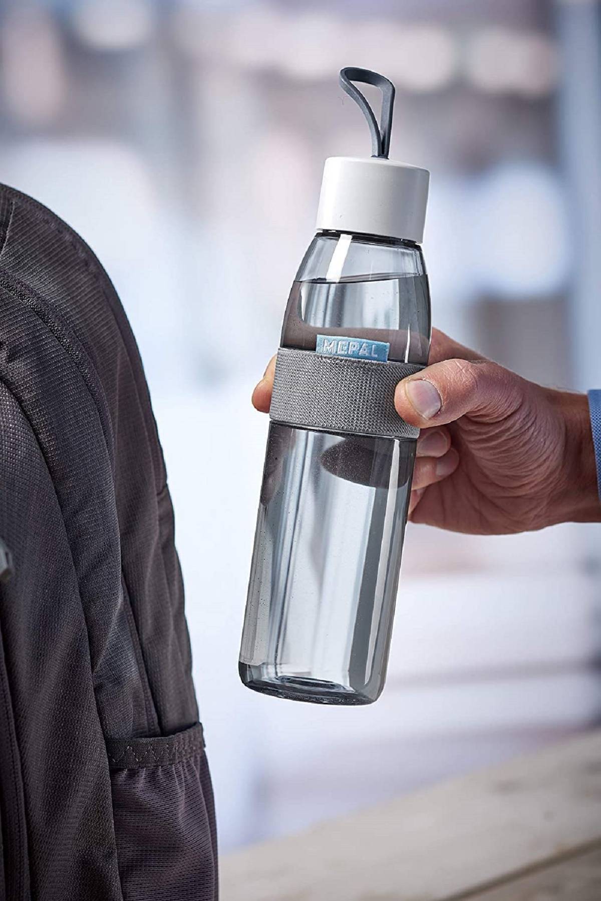 Mepal Wasserflasche Ellipse Nordic Pink – 500 ml Inhalt – auch für kohlensäurehaltige Getränke – bruchfestes Material - auslaufsicher - Spül