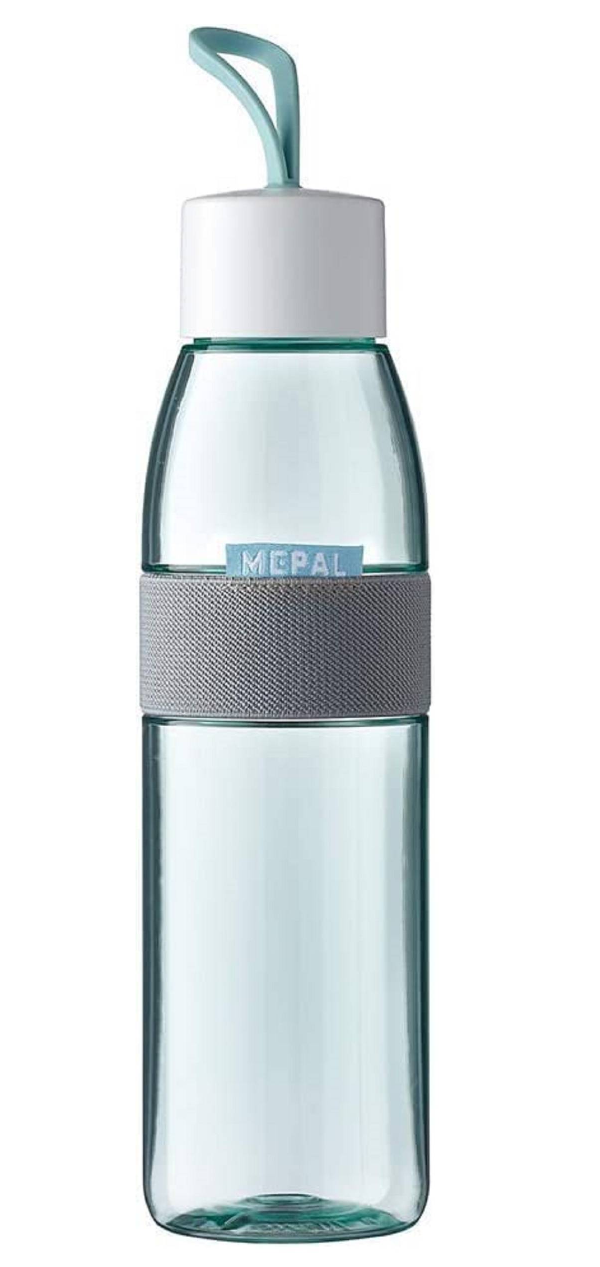Mepal Wasserflasche Ellipse Nordic Green – 500 ml Inhalt – auch für kohlensäurehaltige Getränke – bruchfestes Material - auslaufsicher - Spü