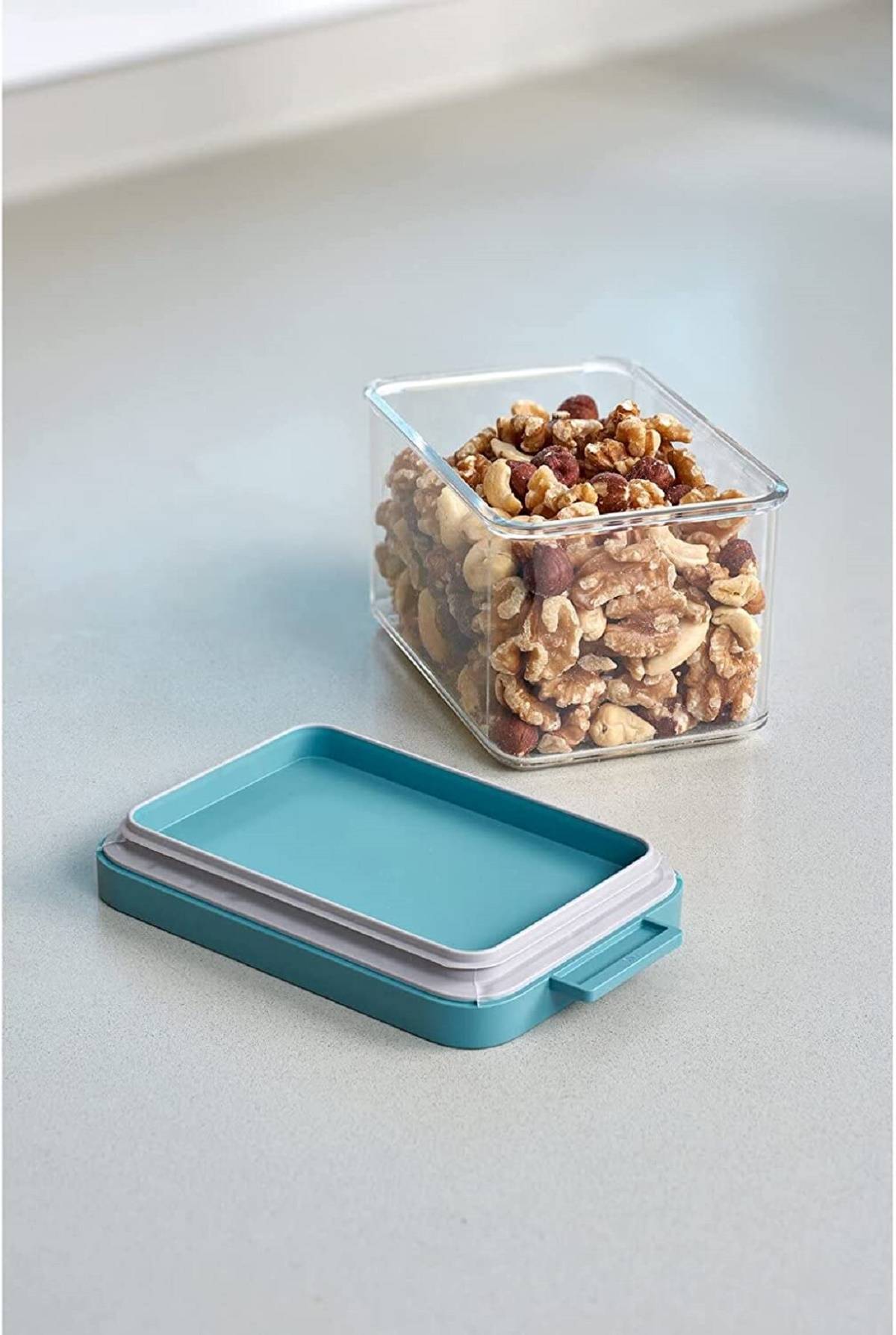 Mepal 4-tlg Vorratsdosen Spar-Set Omnia 700 ml Nordic Black Vorratsdose Frischhaltedose - ideal für die Aufbewahrung von trockenen Lebensmitteln