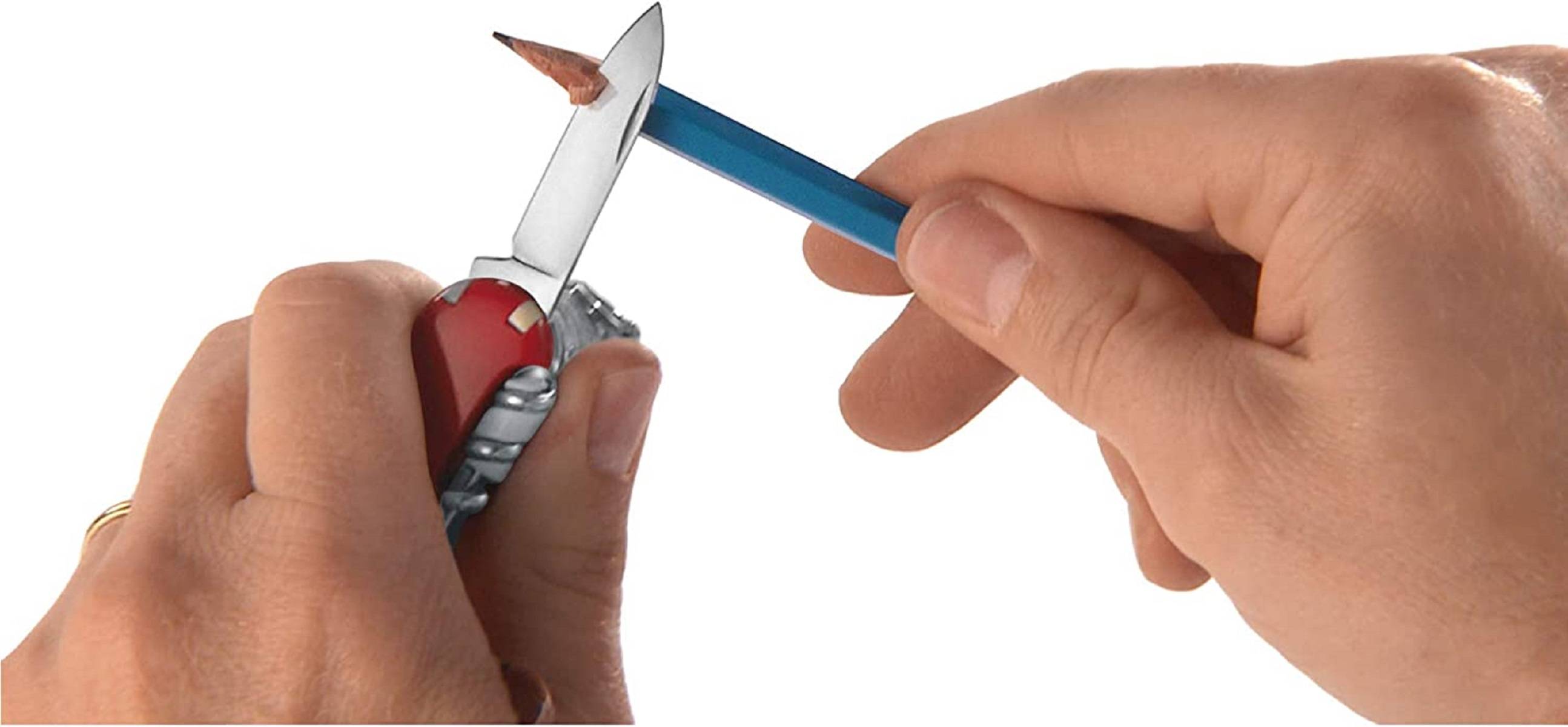 Victorinox Huntsman Taschenmesser (15 Funktionen, Schere, Holzsäge, Korkenzieher) schwarz B1