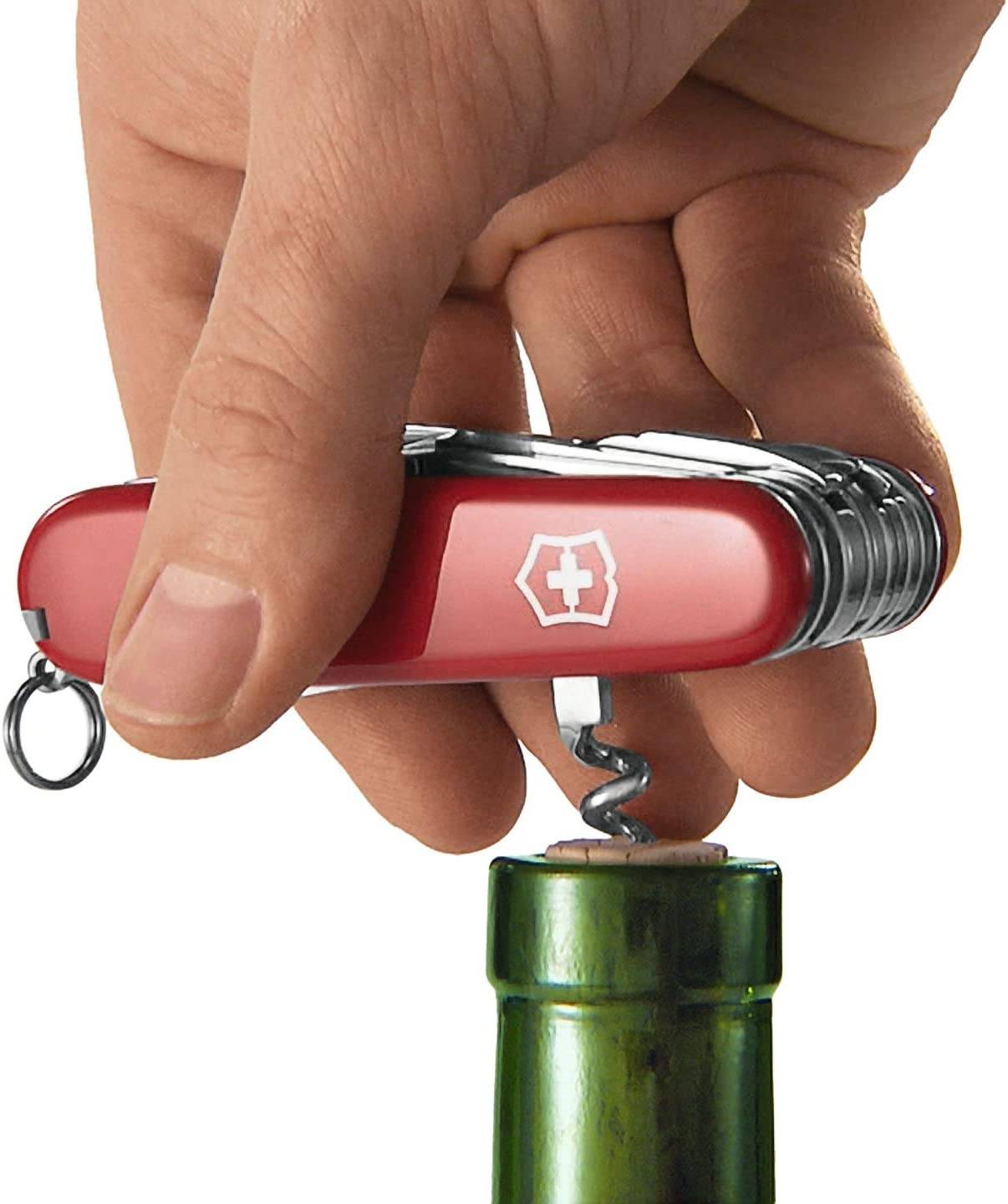 Victorinox Huntsman Taschenmesser (15 Funktionen, Schere, Holzsäge, Korkenzieher) schwarz B1