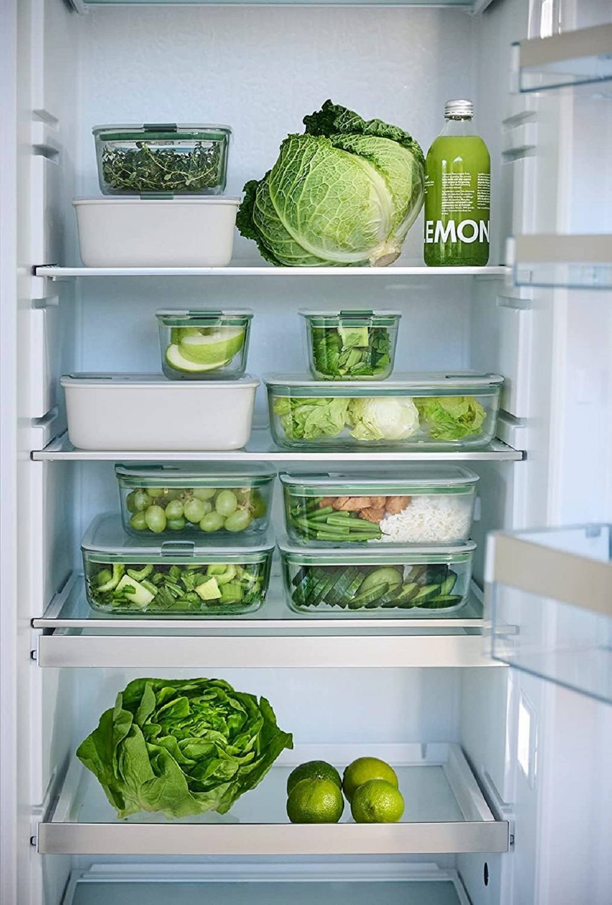 Mepal  Easy to go Set  Frischhaltedose EasyClip 1500 ml + Trinkflasche Ellipse 700 ml  Nordic Sage  bruchfestes Material - auslaufsicher - Sp