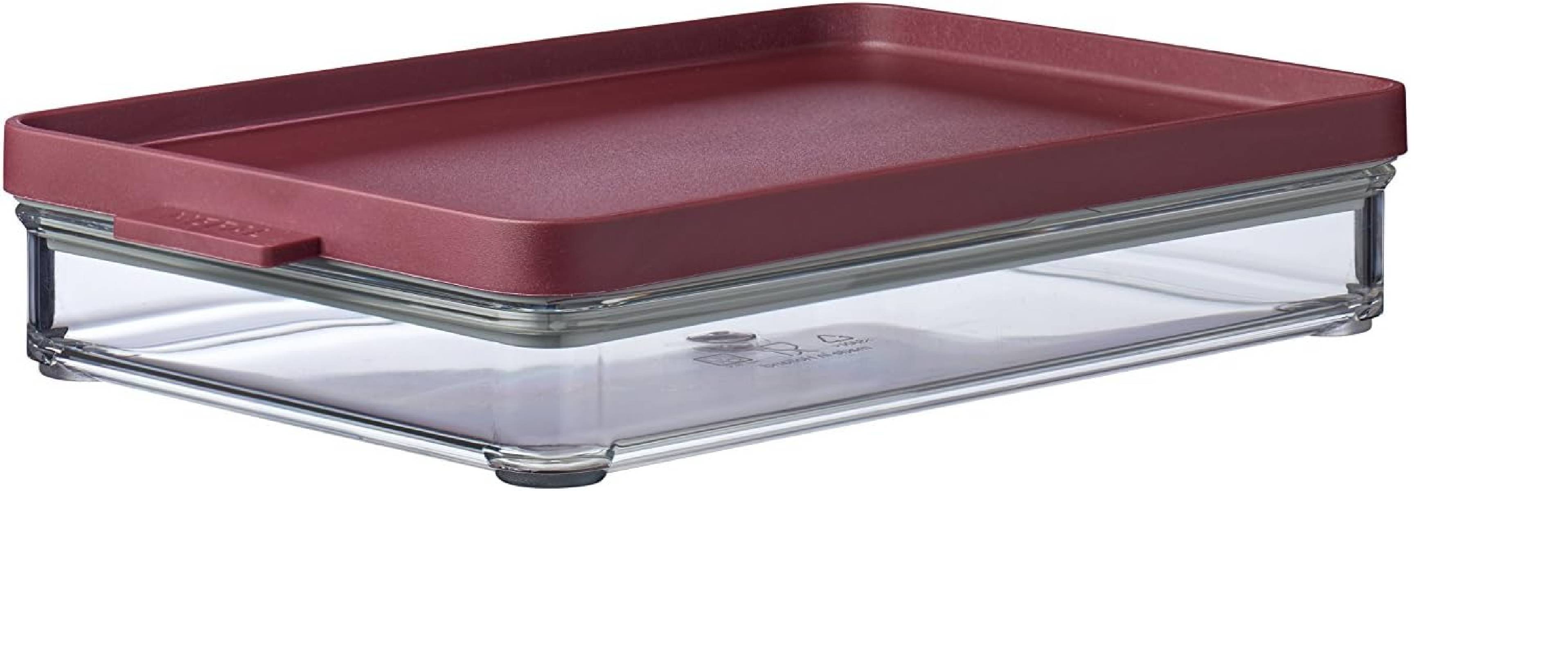 Mepal Omnia Kühlschrankdose, Butadien (ABS), Styrol-Acrylnitril (SAN), Thermoplastische Elastomere (TPE), Nordic Berry, Länge: 230 mm, Breite: 149