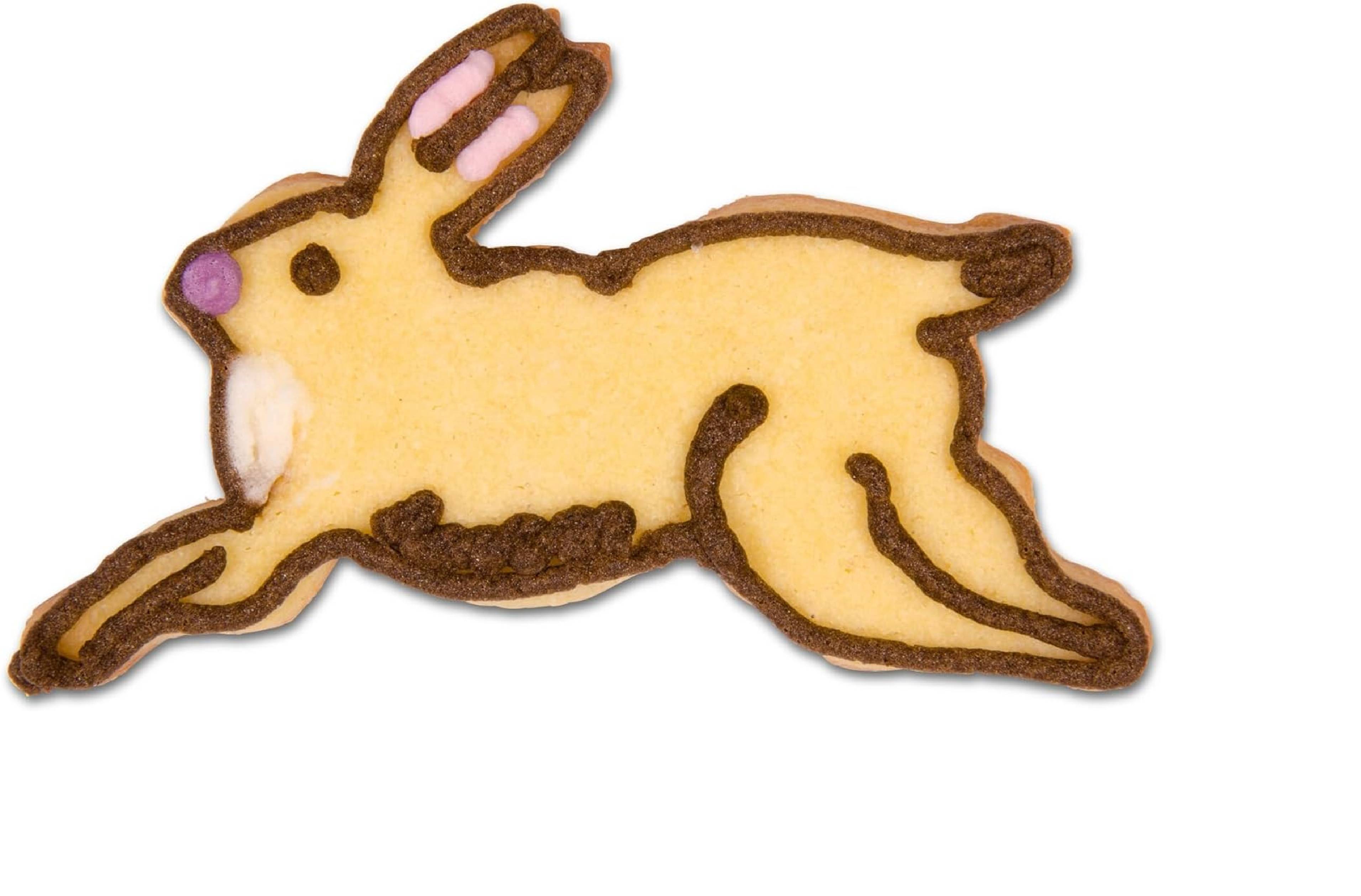 Städter - Premium Ausstechform - Hase springend 9,5 cm - Einzigartiger Ausstecher - Perfekt für Kreative Backkreationen für Ostern