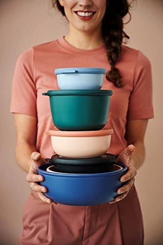 Mepal - Multi Bowl Cirqula Round - Vorratsdose mit Deckel - Geeignet als Luftdichte Aufbewahrungsbox für den Kühlschrank, Mikrowellengeschirr & als