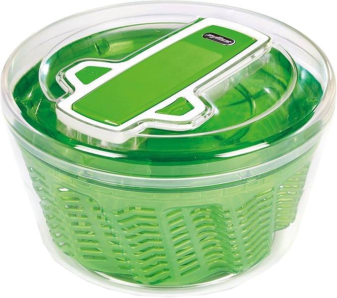 Zyliss E940015 Swift Dry Salatschleuder, Klein, 3.5L, Kunststoff, Grün, Salattrockner inklusive Salatschüssel, Aquavent Technologie