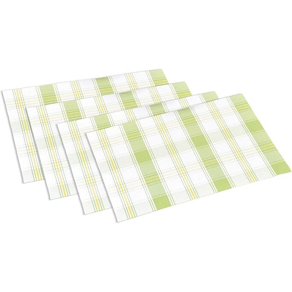 Kesper 77548 | 4er Set Platzset grün-weiß kariert 43 x 29 x 0,1 cm Kesper 77548 | 4er Set Platzset grün-weiß kariert 43 x 29 x 0,1 cm