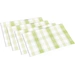 Kesper 77548 | 4er Set Platzset grün-weiß kariert 43 x 29 x 0,1 cm Kesper 77548 | 4er Set Platzset grün-weiß kariert 43 x 29 x 0,1 cm