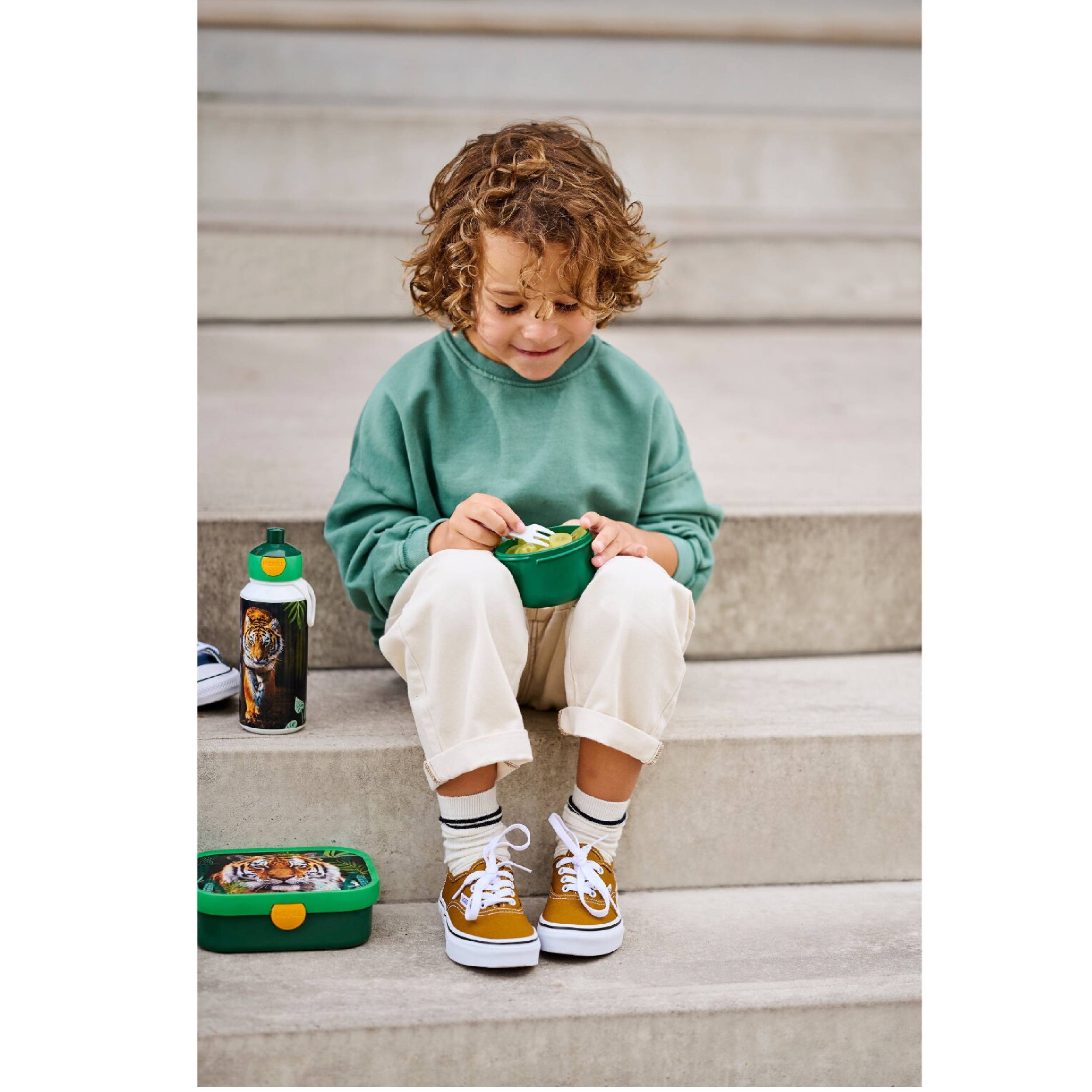 Mepal - Obstbox Campus - Snackbox für Kinder - Spülmaschinen- und mikrowellenfest - BPA-frei - 300 ml - Little Farm