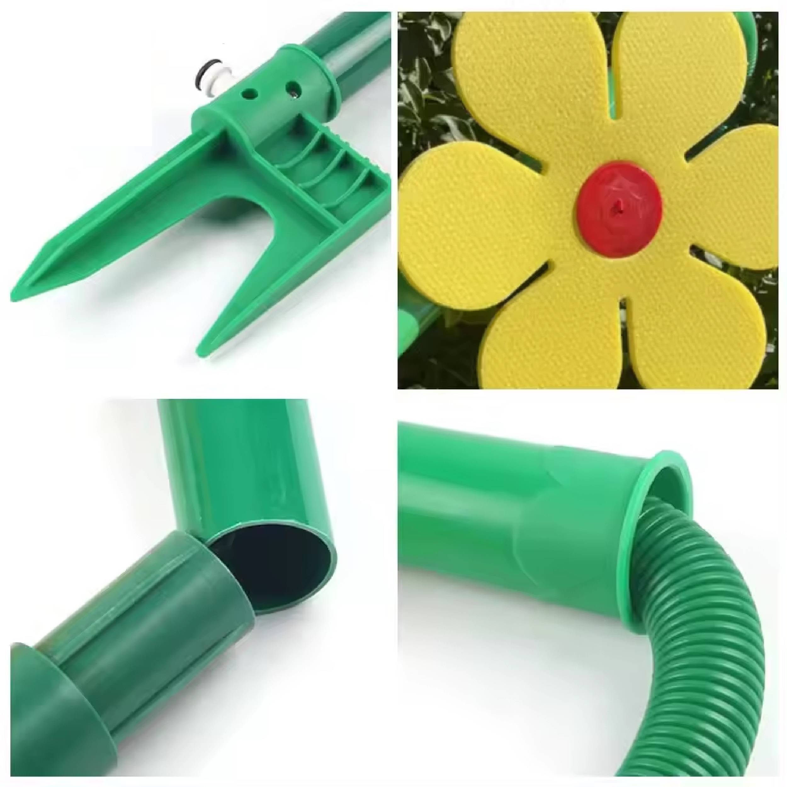 Neustanlo | Rasensprinkler Tanzende Blume | Farbe: Rot | Bewässerung Sprenger beweglich | der ideale Spaß für den Garten