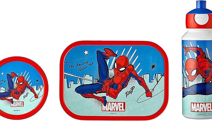 Mepal | Lunchset Campus | Spiderman Motiv | perfekt für Schule & Ausflüge | robust & praktisch | einfach zu reinigen | ideal für kleine Superhelden