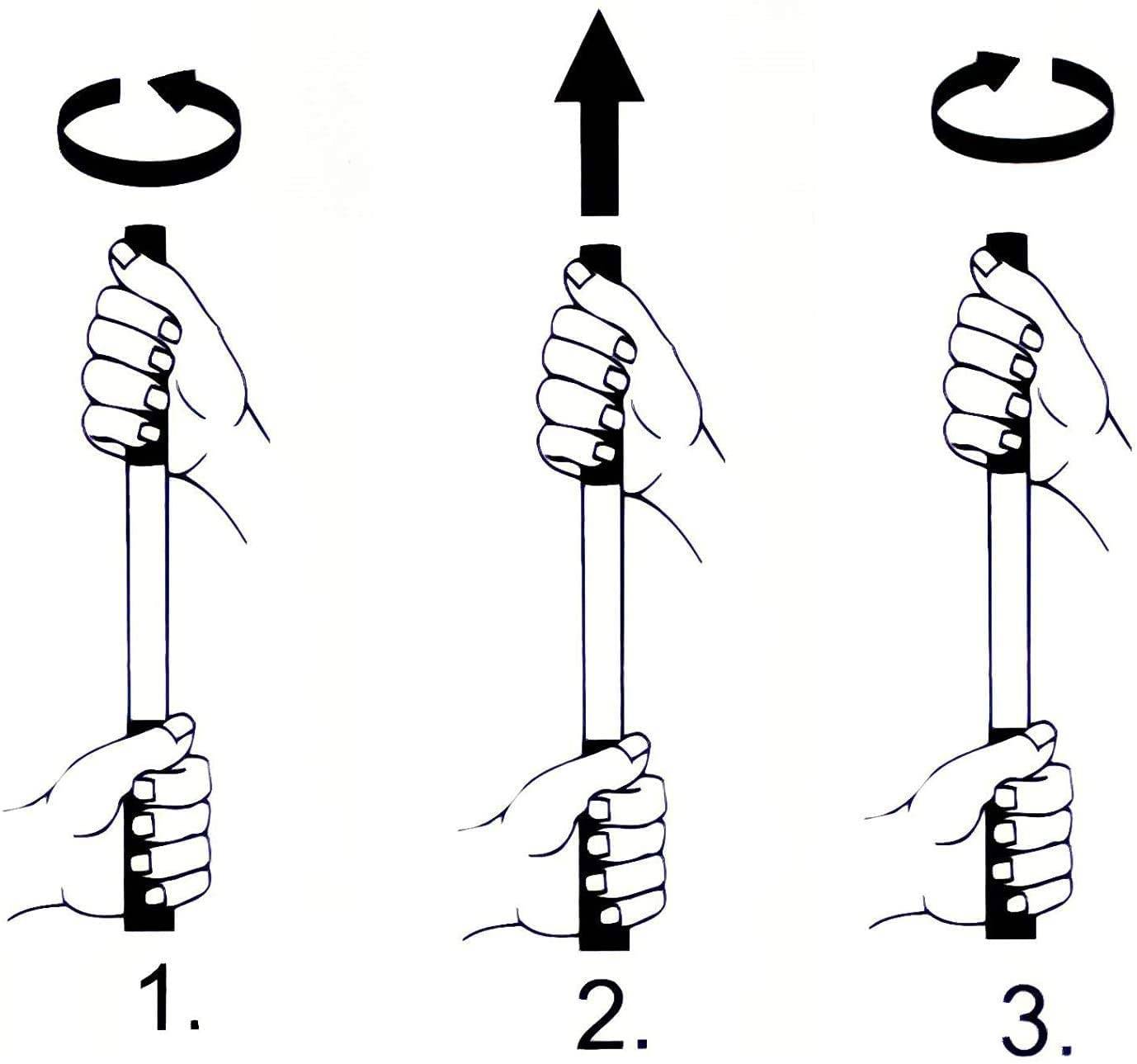 Neustanlo | Eckbesen mit Teleskop | 3,25 Meter | mit Schraubgewinde | Kunststoffborsten | Farblich Sortiert | Dachrinnenbesen Dreieckbesen mit