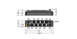 Turck Multiprotokoll-I/O-Modul TBEN-S1-8DXP/CS30150