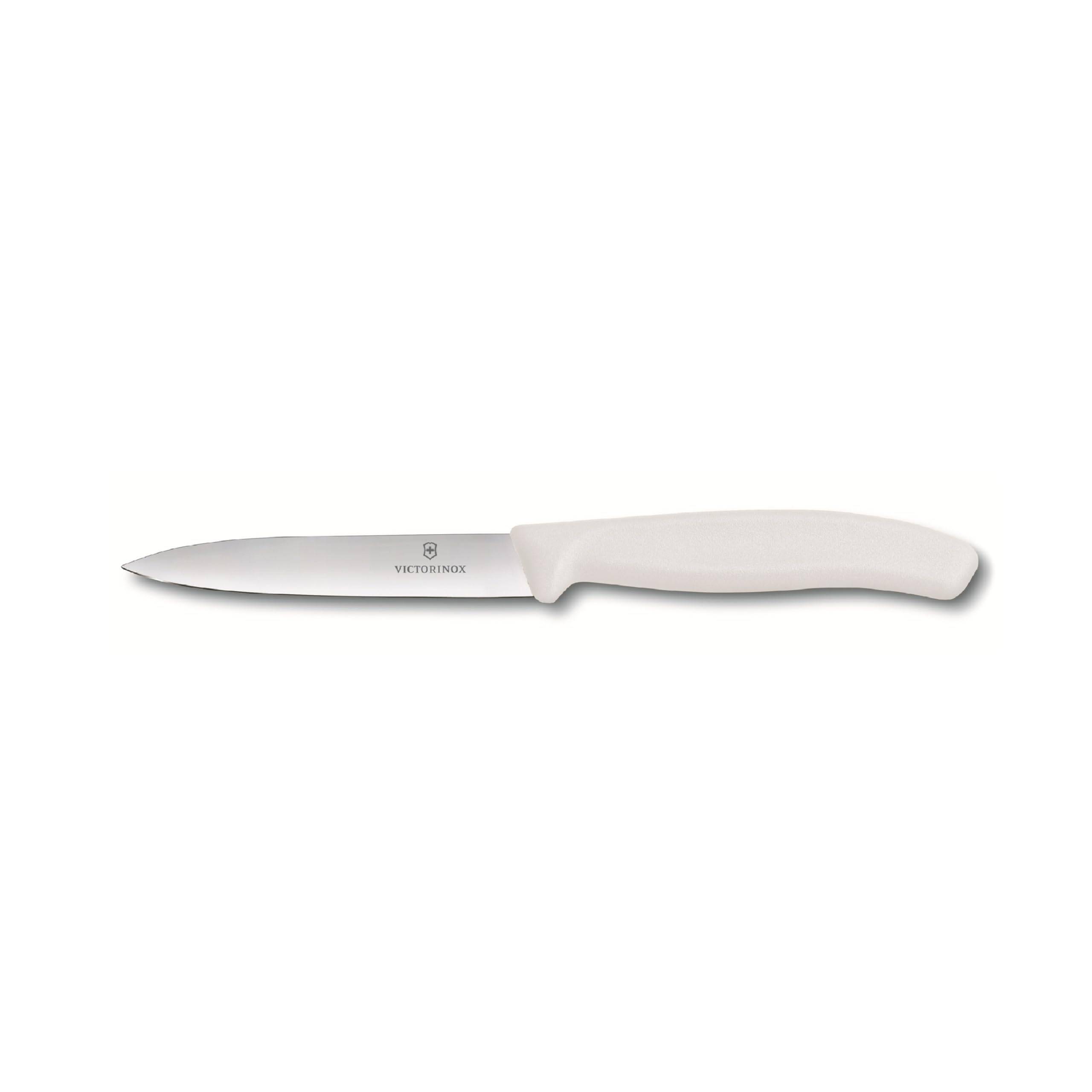Victorinox | Swiss Classic Gemüsemesser | Weiß | 10 cm Klinge | 1er Set | ideal für präzise Schnitte | ergonomischer Griff | langlebig und vielsei