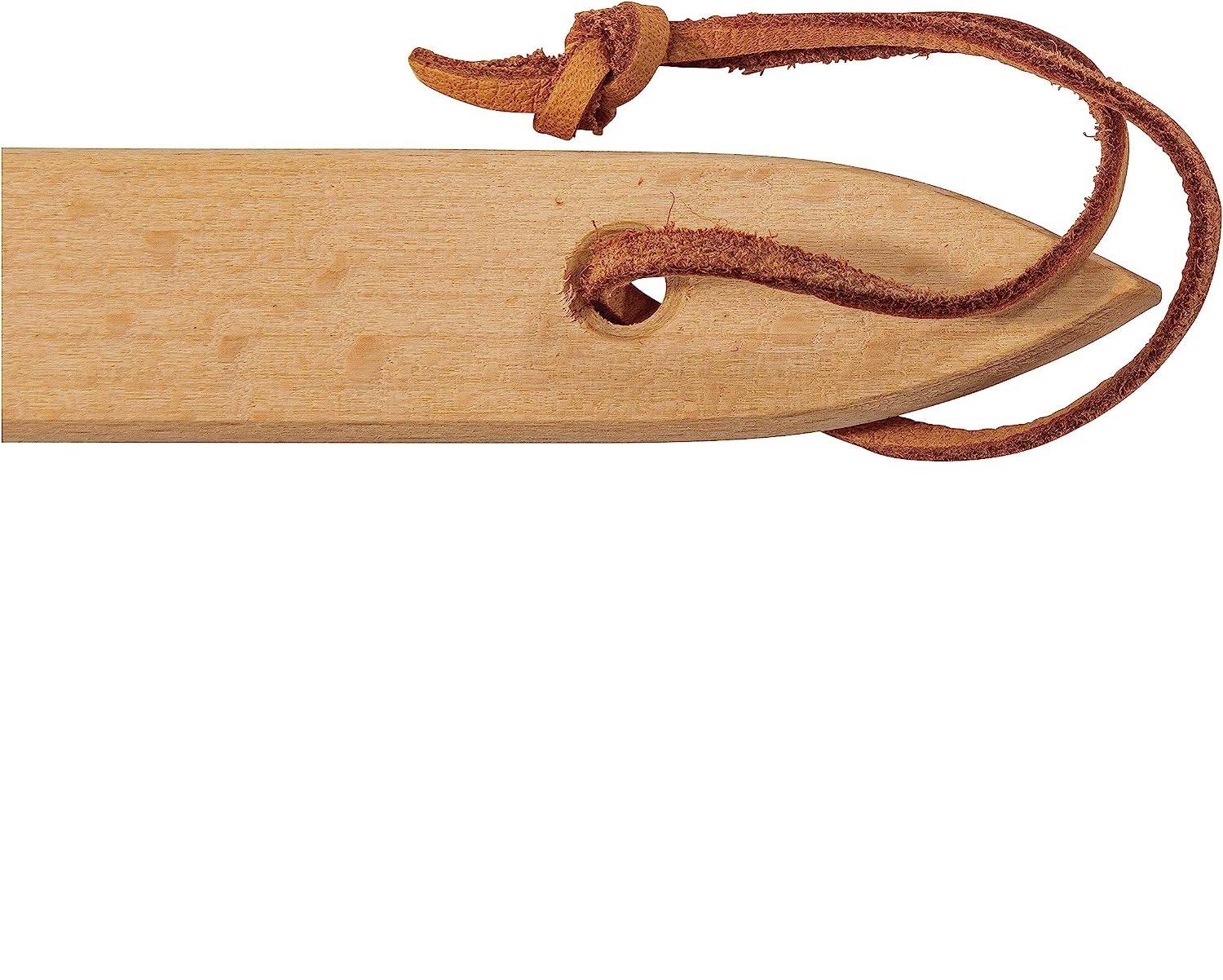 Neustanlo - Fliegenklatsche aus Holz und Leder - mit Spruch Das Imperium schlägt zurück!!! - extra stark - mit Holzstiel und Lederband - 47,5 cm