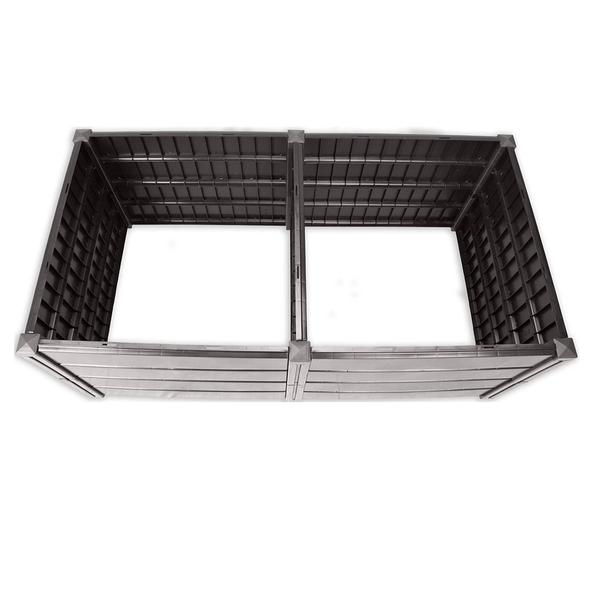 KHW | Hochwertiges Hochbeet | Demeter XL | platzsparend | 158 × 82 × 61 cm - 672 Liter | ideal für Urbane Gärten | nachhaltiges Gärtnern | förde