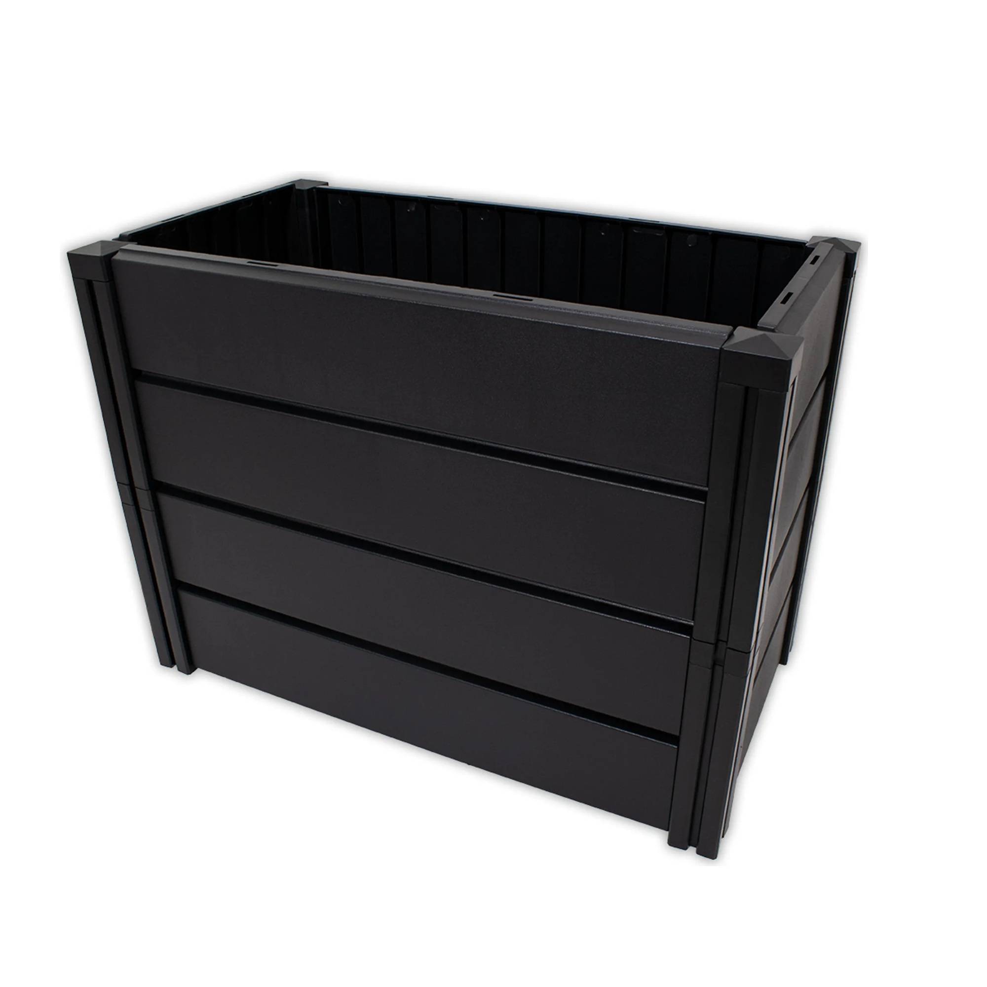 KHW | Hochwertiges Hochbeet | Demeter M | schmal | platzsparend | 82 × 44 × 61 cm - 196 Liter | ideal für Urbane Gärten | nachhaltiges Gärtnern |