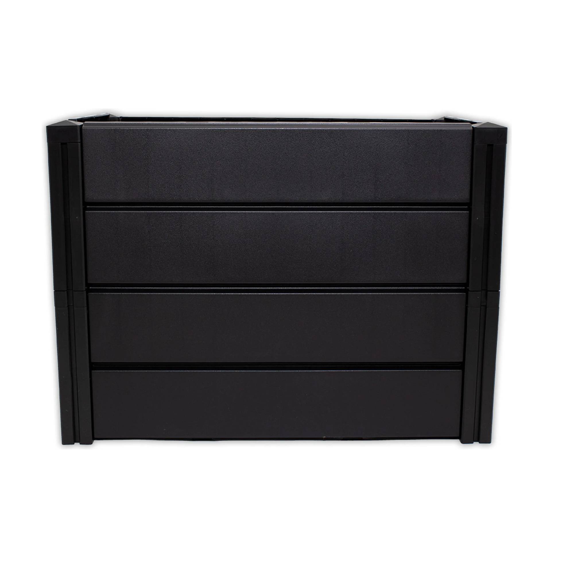 KHW | Hochwertiges Hochbeet | Demeter M | schmal | platzsparend | 82 × 44 × 61 cm - 196 Liter | ideal für Urbane Gärten | nachhaltiges Gärtnern |