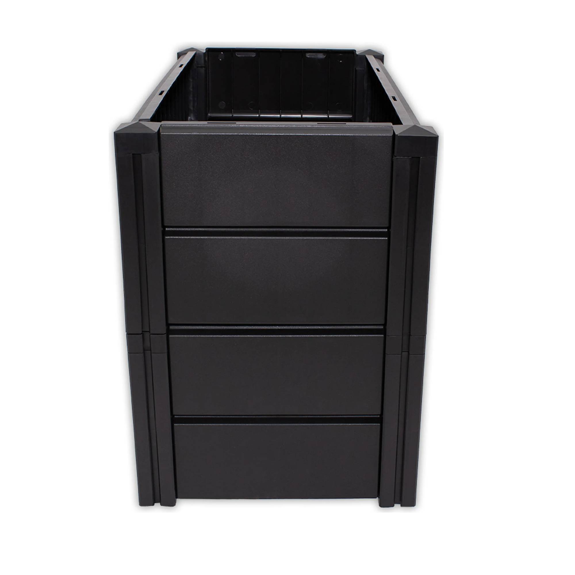 KHW | Hochwertiges Hochbeet | Demeter M | schmal | platzsparend | 82 × 44 × 61 cm - 196 Liter | ideal für Urbane Gärten | nachhaltiges Gärtnern |