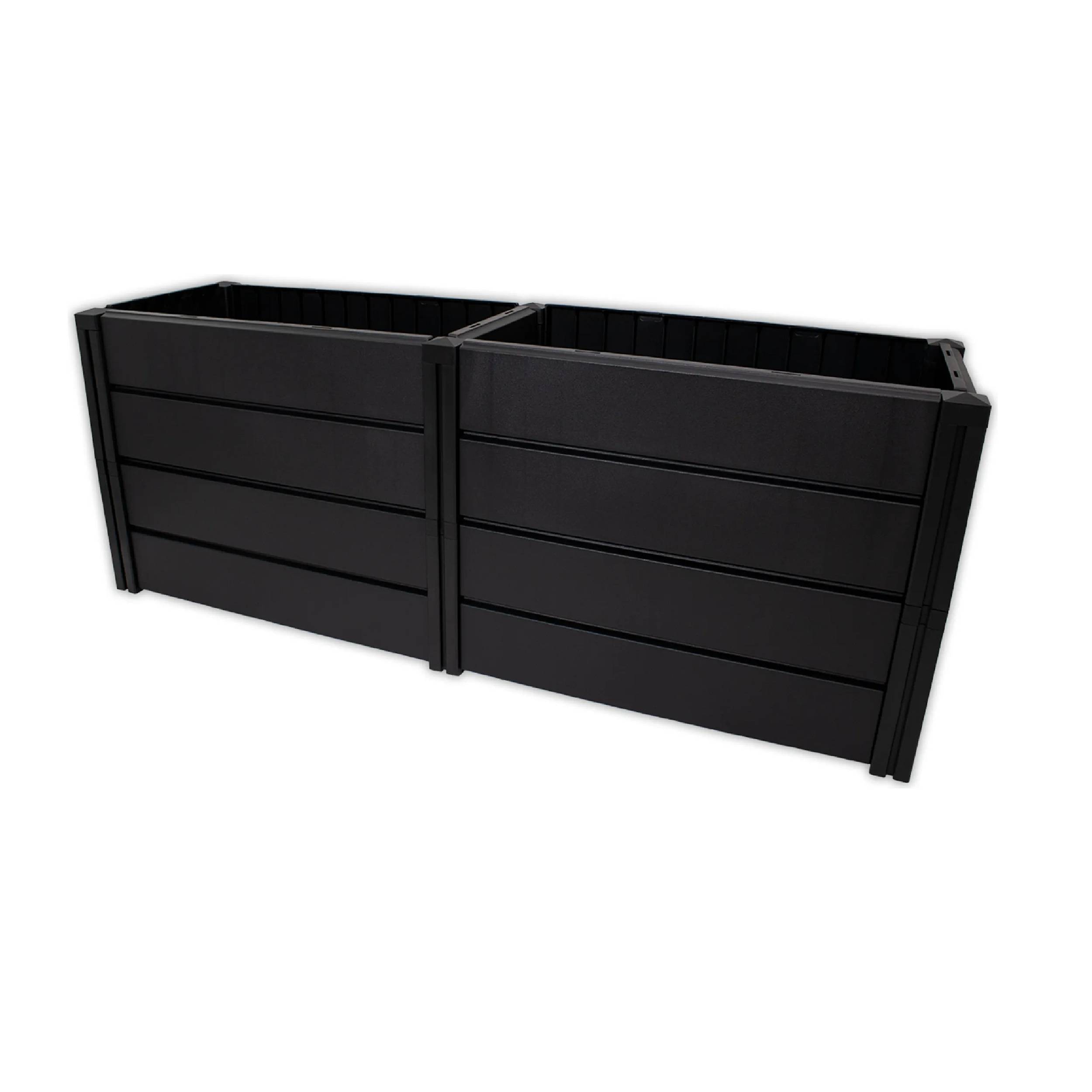 KHW | Hochwertiges Hochbeet | Demeter XL | schmal | platzsparend | 158 × 44 × 61 cm - 392 Liter | ideal für Urbane Gärten | nachhaltiges Gärtnern