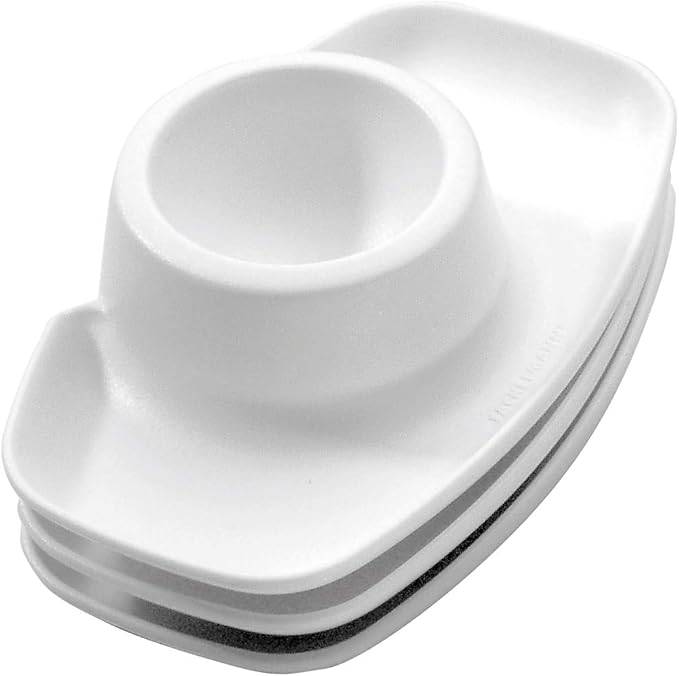 Fackelmann Eibecher, Eierbecher aus Kunststoff, Eierhalter für den Frühstückstisch, Sortiert, 3 Stück