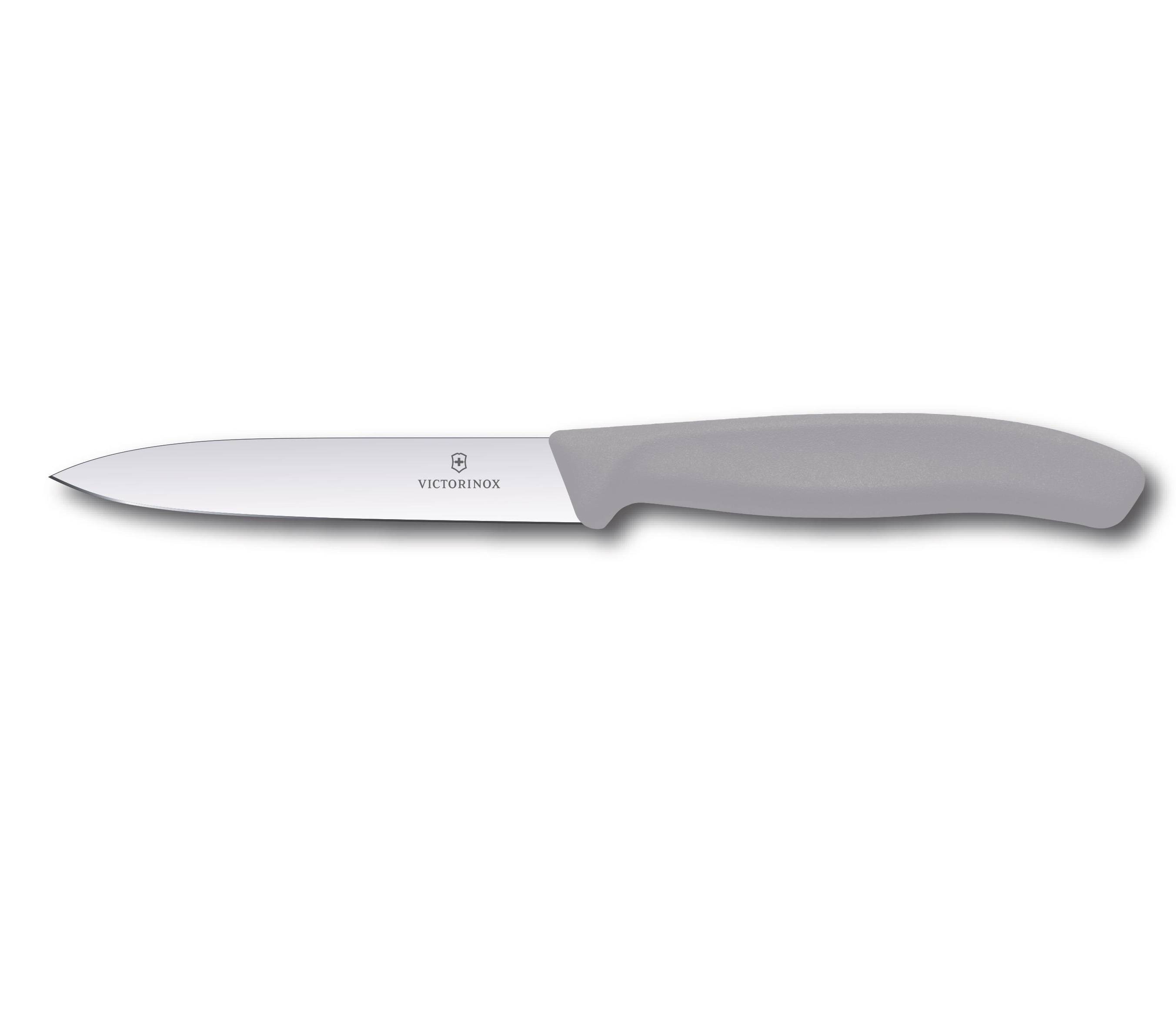 Victorinox | Gemüsemesser Tomatenmesser | Swiss Classic 10 cm | Cool Grey | perfekt für präzises Schneiden & Schälen | langlebige Qualität
