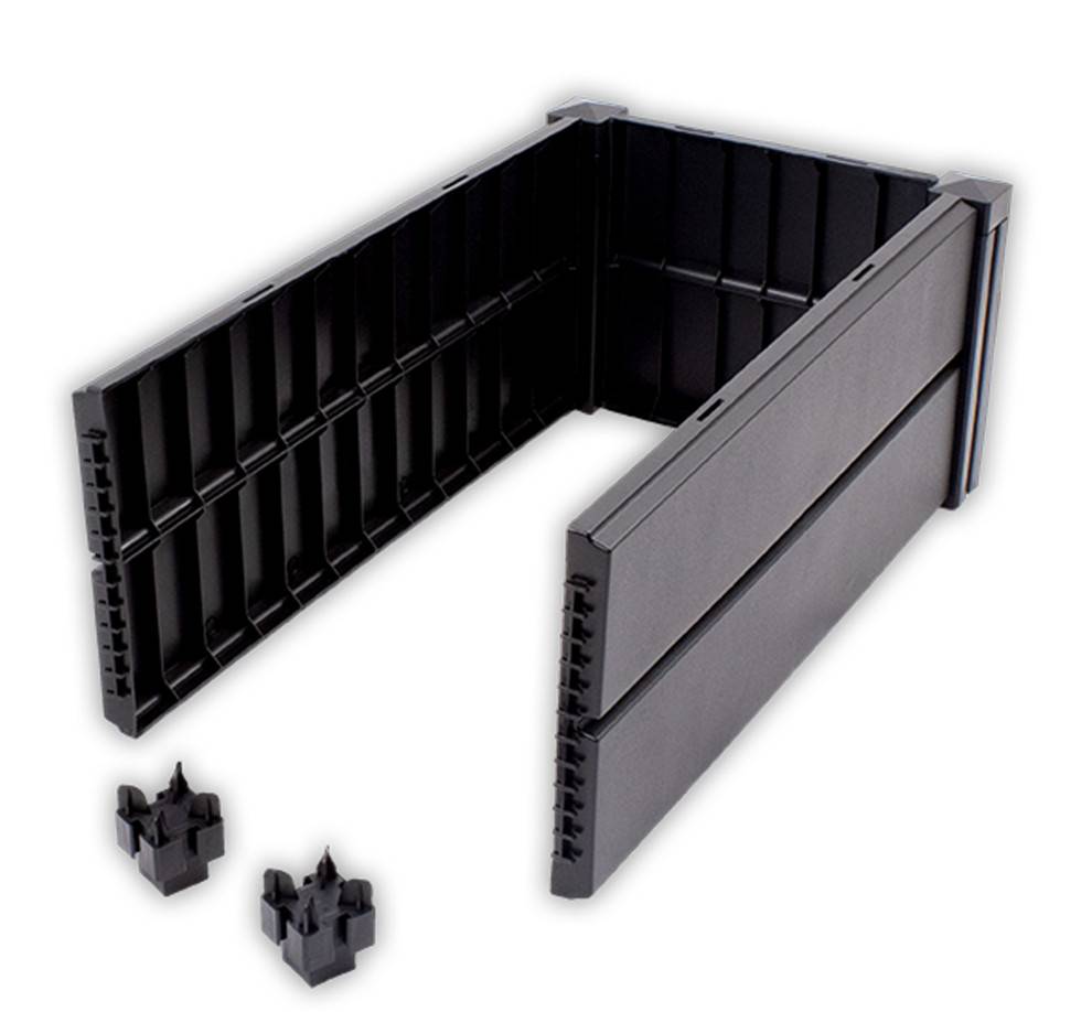 KHW | Demeter-Erweiterungsset für Hochbeet | modulare Erweiterung | Inhalt 122 Liter, 82 x 44 x H 31 cm | einfache Montage | ideal zur Optimierung