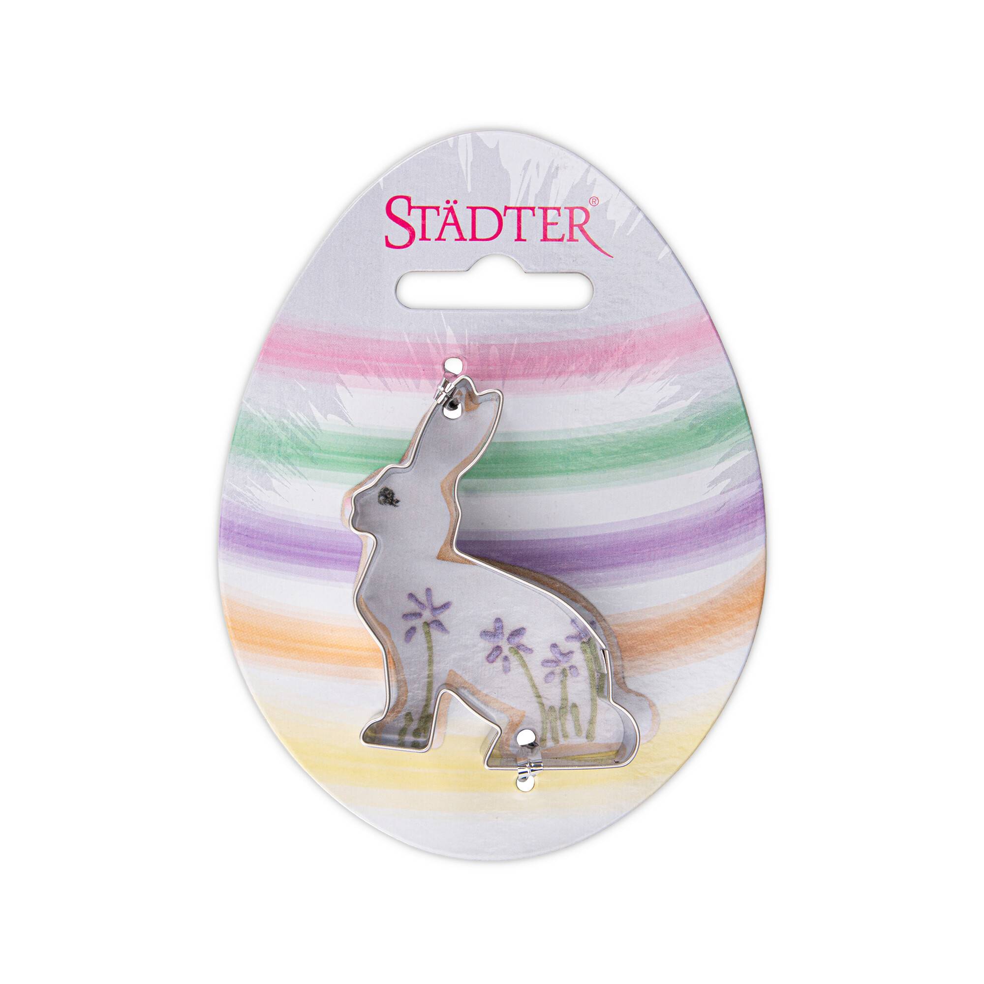 Städter - Premium Ausstechform - Hase sitzend 6 cm - Einzigartiger Ausstecher - Perfekt für Kreative Backkreationen für Ostern