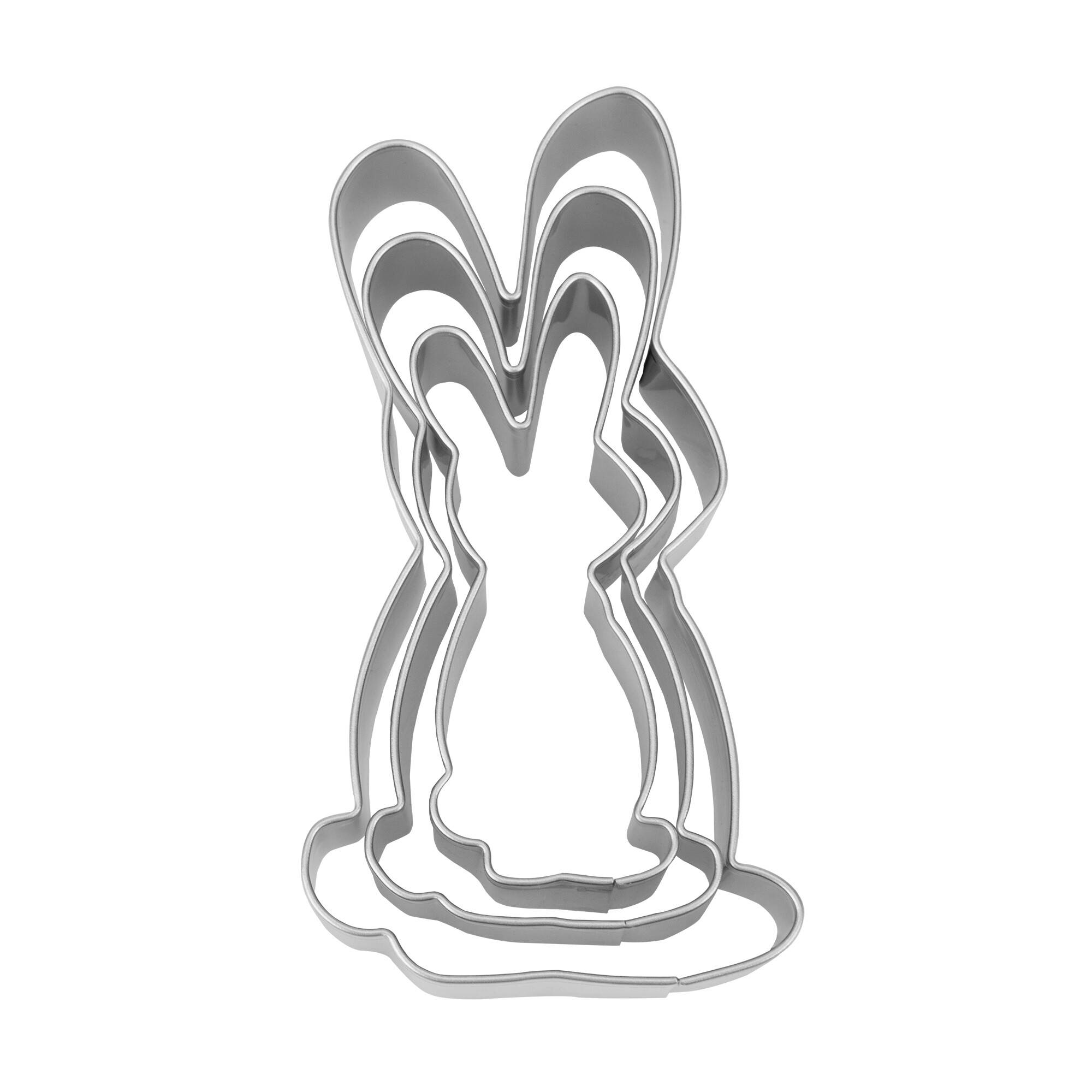 Städter - Premium Ausstechform - Hasenfamilie 3-tlg - Einzigartiger Ausstecher - Perfekt für Kreative Backkreationen für Ostern