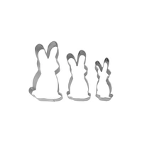 Städter - Premium Ausstechform - Hasenfamilie 3-tlg - Einzigartiger Ausstecher - Perfekt für Kreative Backkreationen für Ostern Städter - Premium Ausstechform - Hasenfamilie 3-tlg - Einzigartiger Ausstecher - Perfekt für Kreative Backkreationen für Ostern