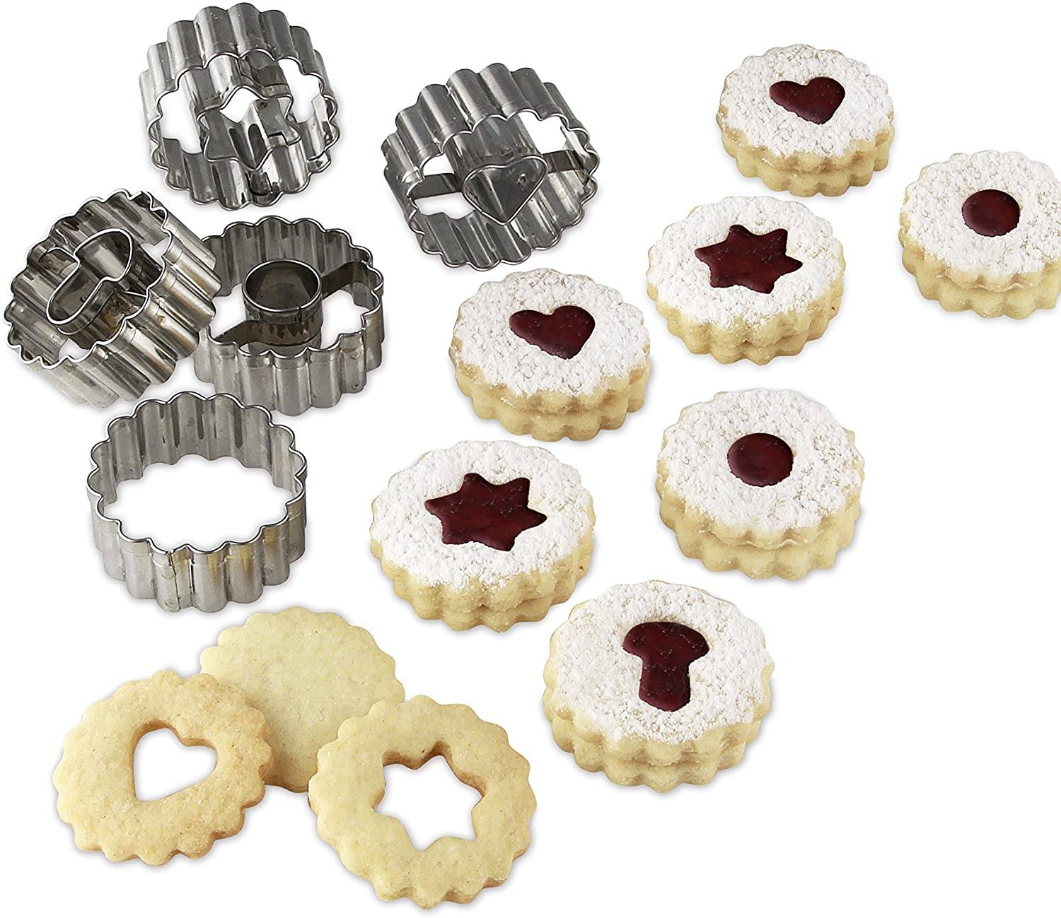 Dr. Oetker 5er Mini-Linzer Ausstecher-Set