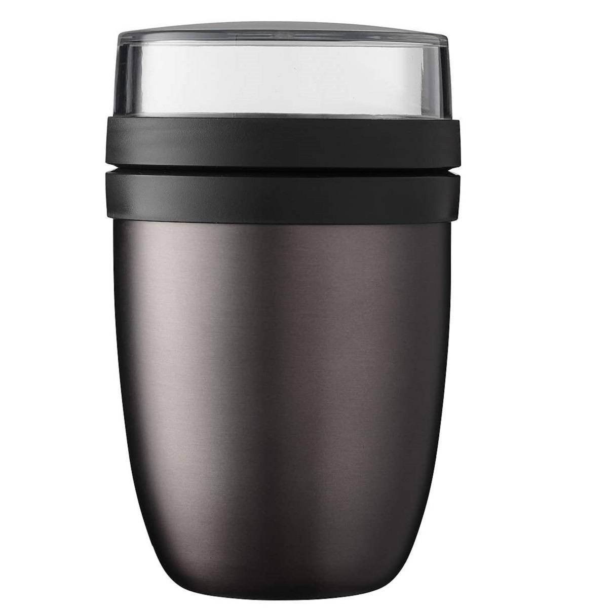 Mepal Lunchpot Ellipse-Titanium – 500 ml praktischer Thermo-Essensbehälter, Joghurtbecher, to go Becher – Hält Speisen Lange warm oder kühl, po