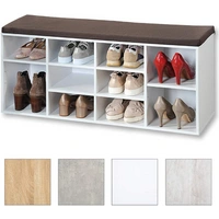 Kesper | Schuhschrank mit Sitzkissen | modern & funktional | B 103,5 x H 48 x L 29,5 cm | ideal für Flur & Eingangsbereich Kesper | Schuhschrank mit Sitzkissen | modern & funktional | B 103,5 x H 48 x L 29,5 cm | ideal für Flur & Eingangsbereich